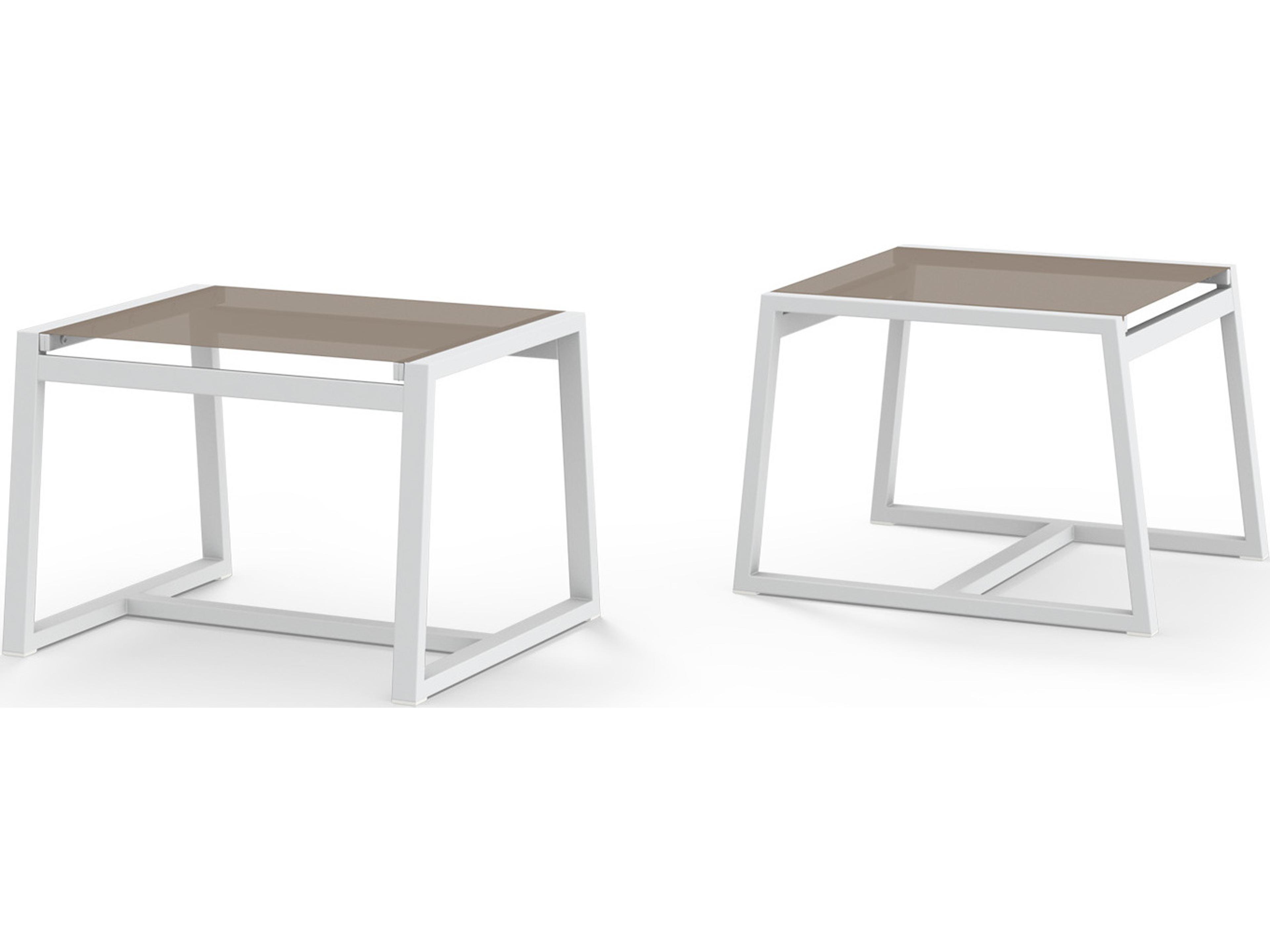 MamaGreen Allux Aluminum Sling Patio Ottoman