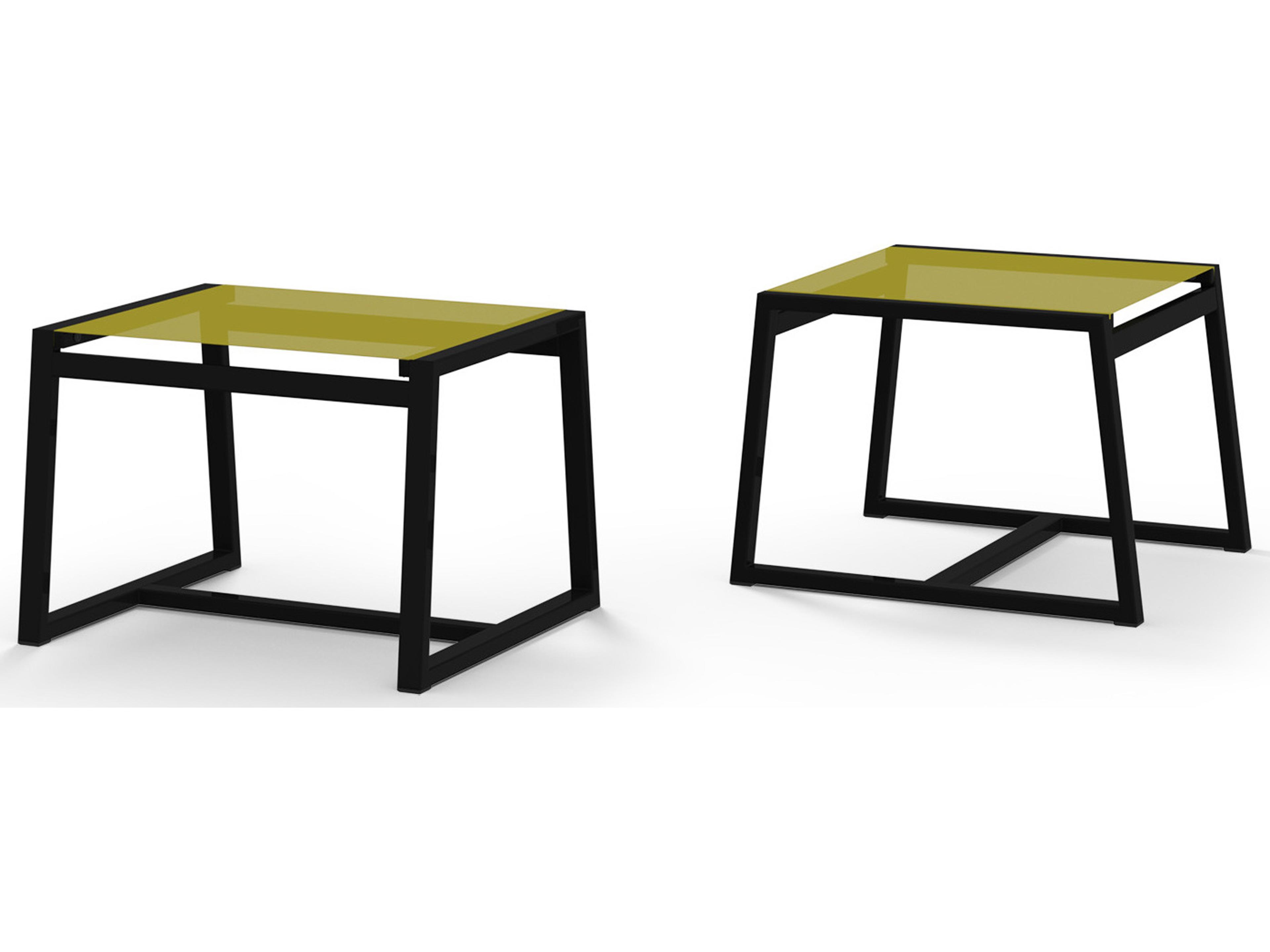 MamaGreen Allux Aluminum Sling Patio Ottoman