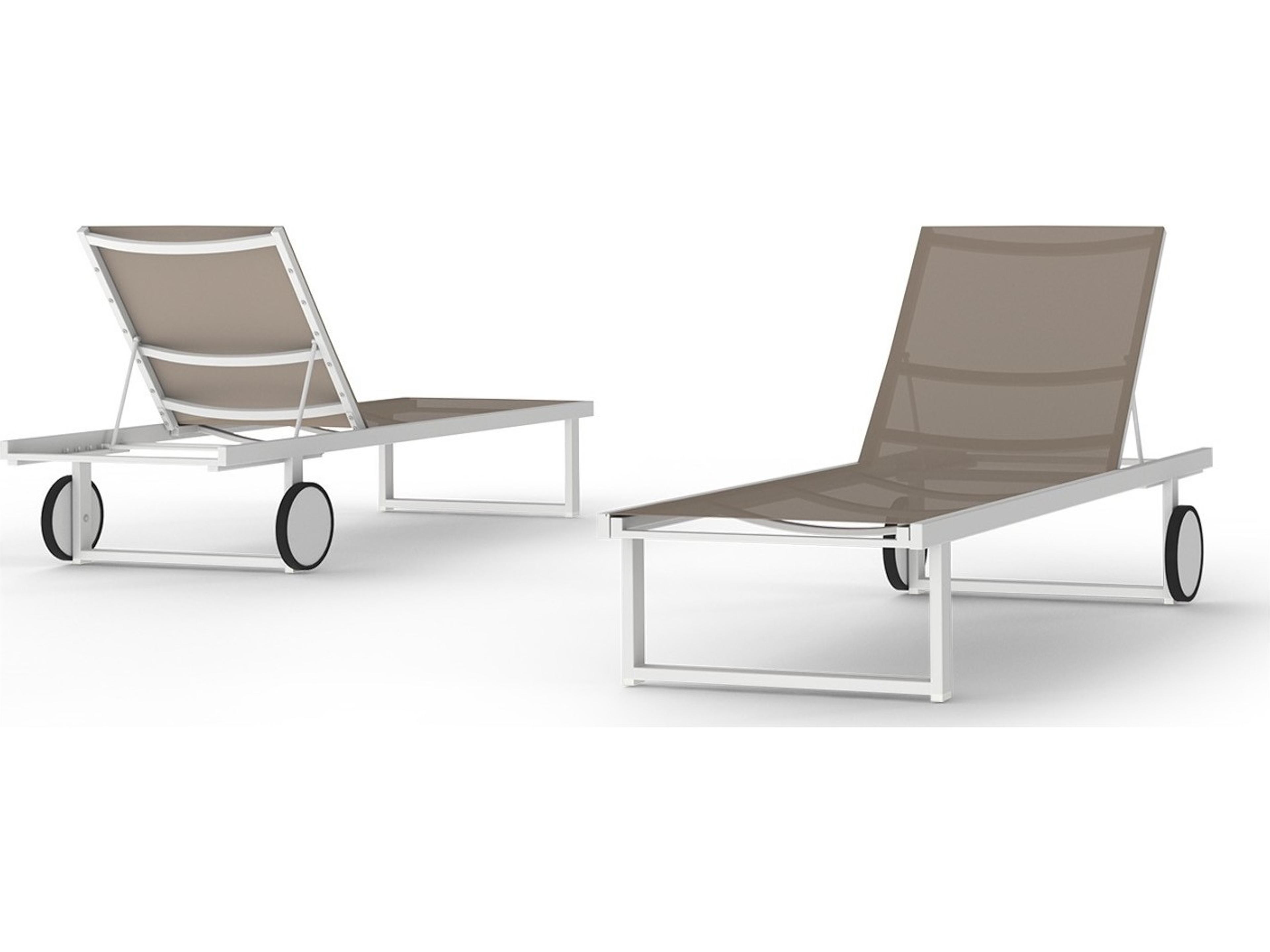 MamaGreen Allux Sling Aluminum Patio Chaise Lounge