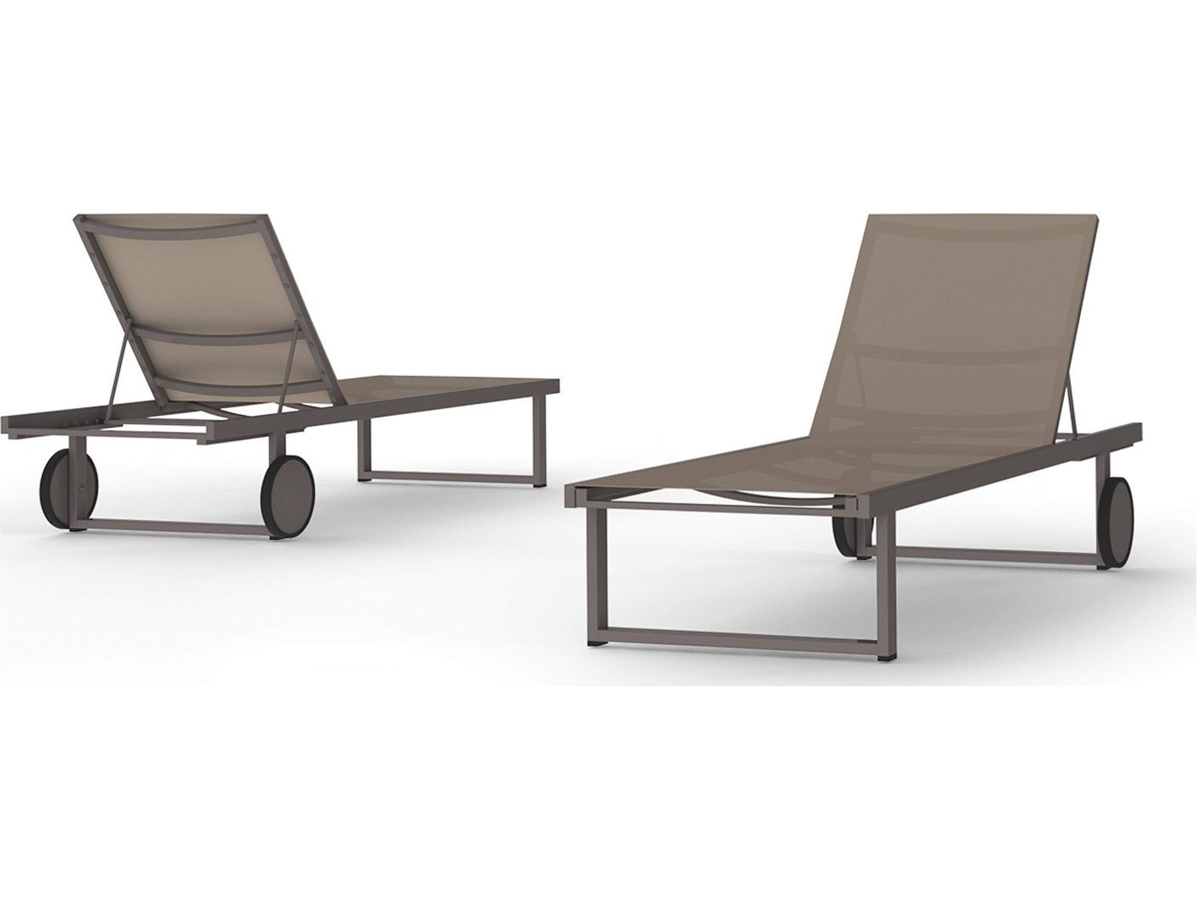 MamaGreen Allux Sling Aluminum Patio Chaise Lounge