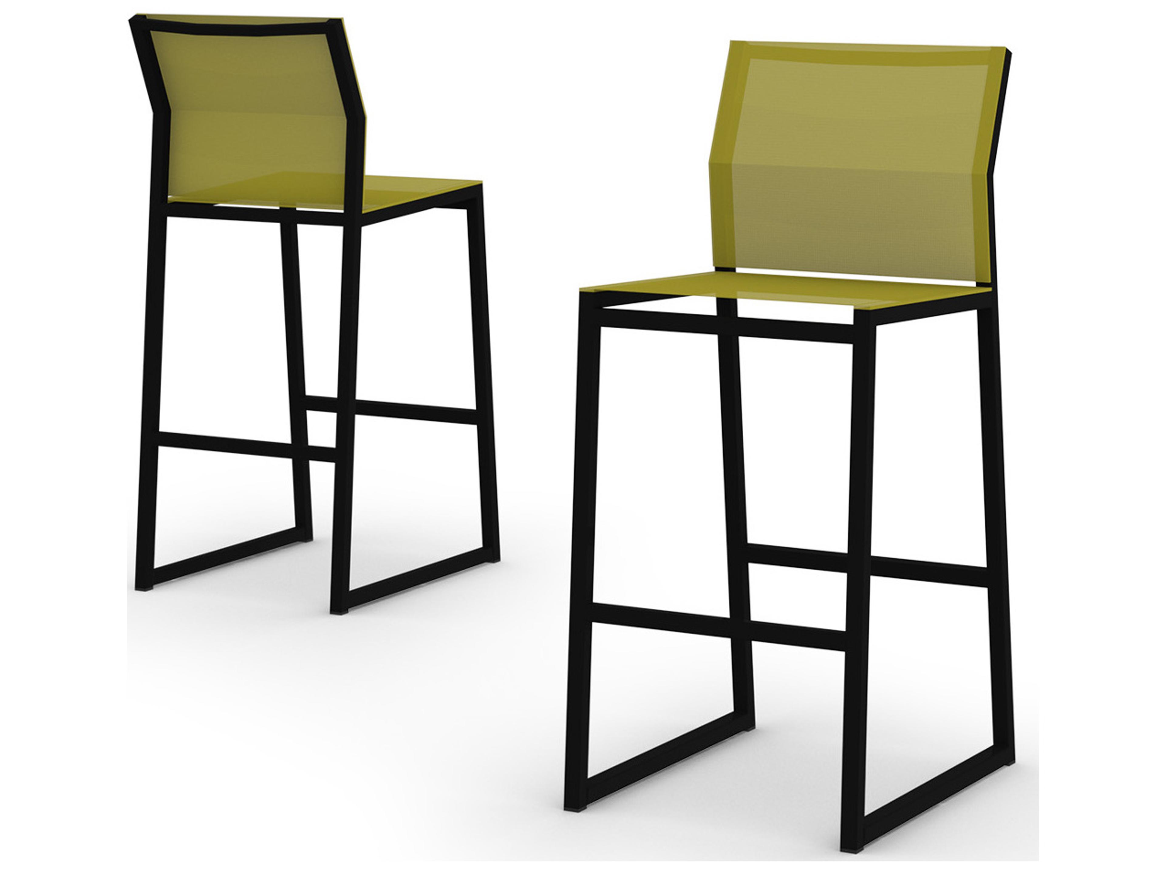 MamaGreen Allux Aluminum Sling Outdoor Patio Bar Stool