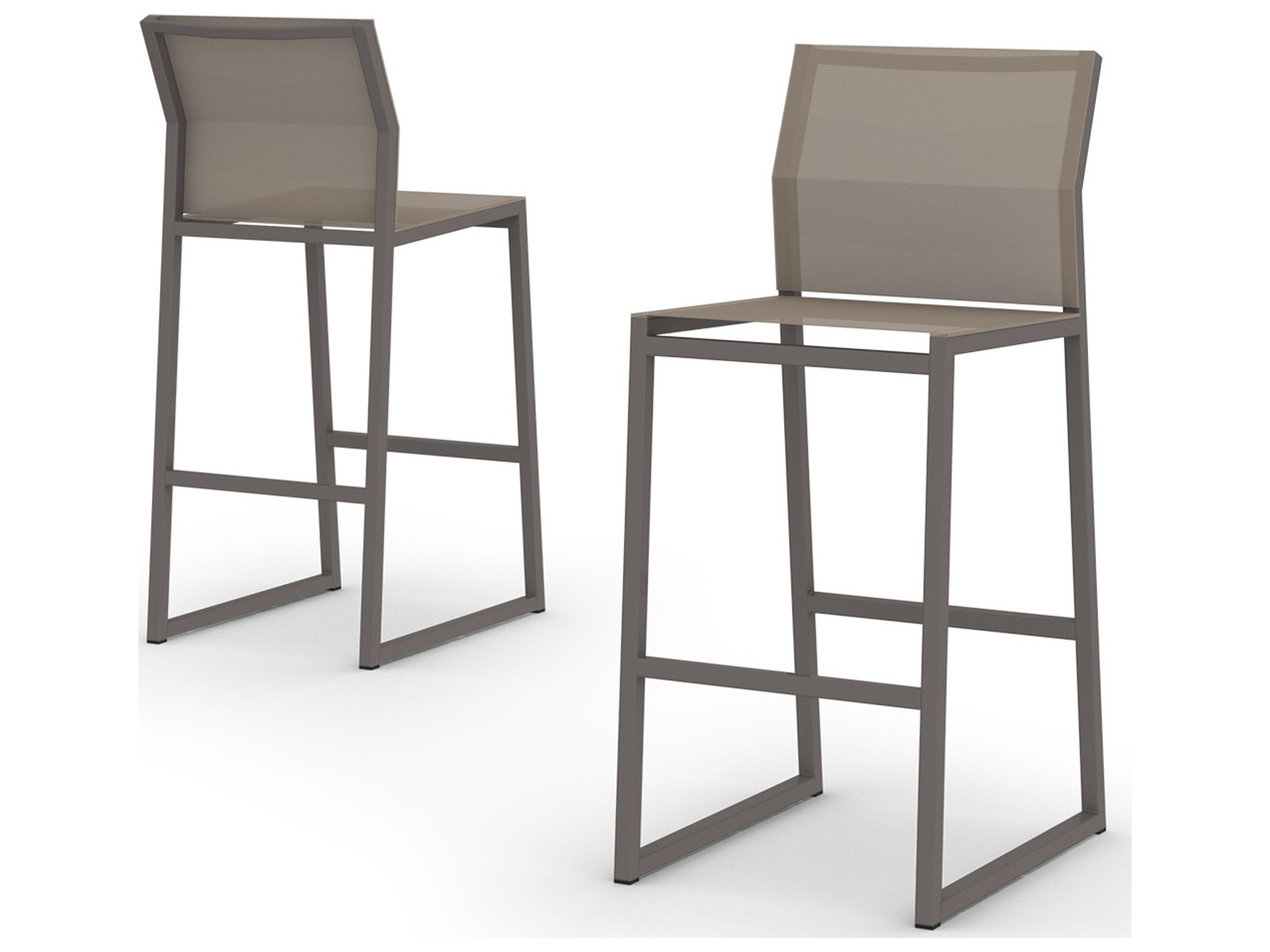 MamaGreen Allux Aluminum Sling Outdoor Patio Bar Stool