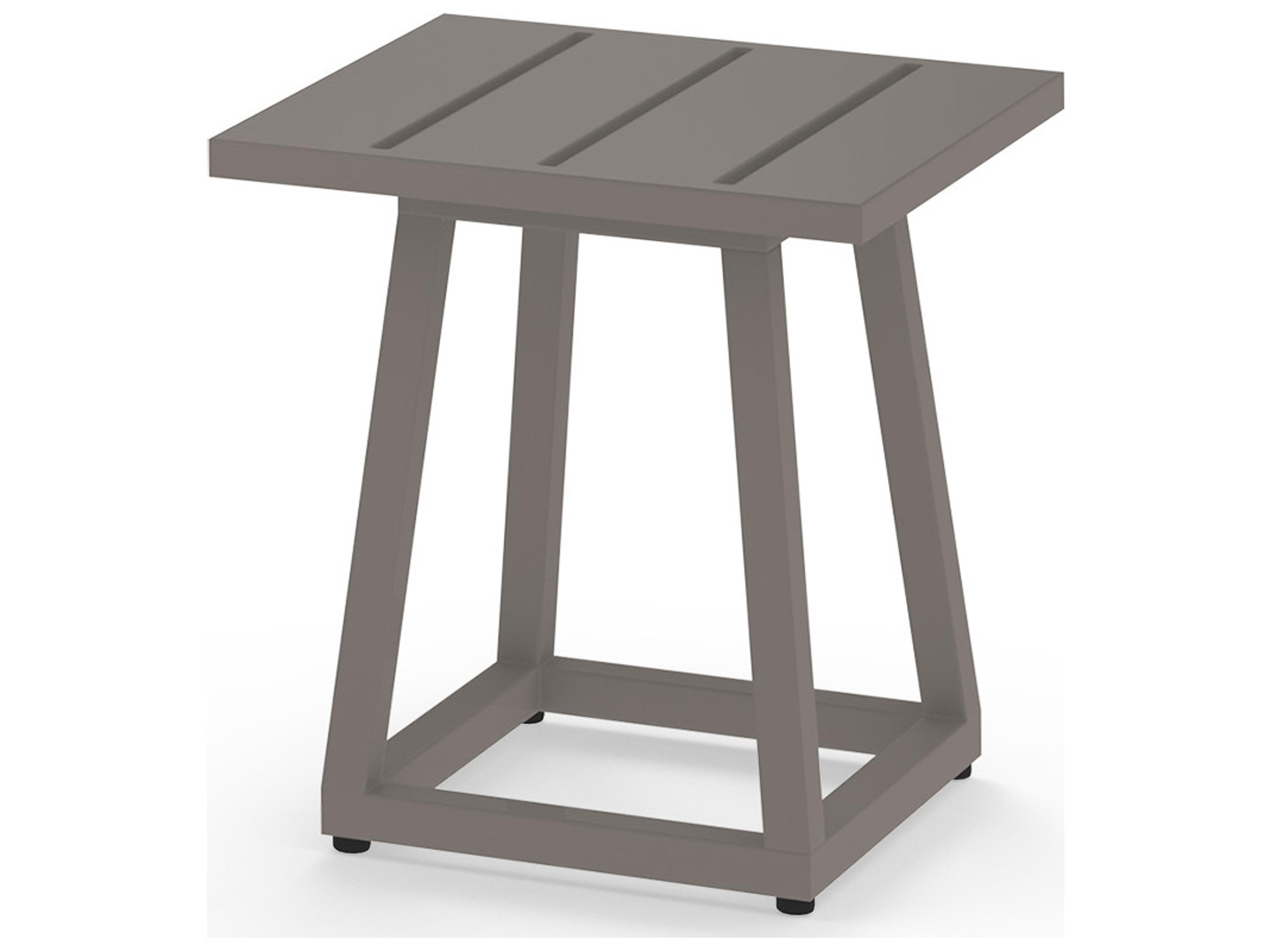 MamaGreen Allux Aluminum Square Small Outdoor End Table