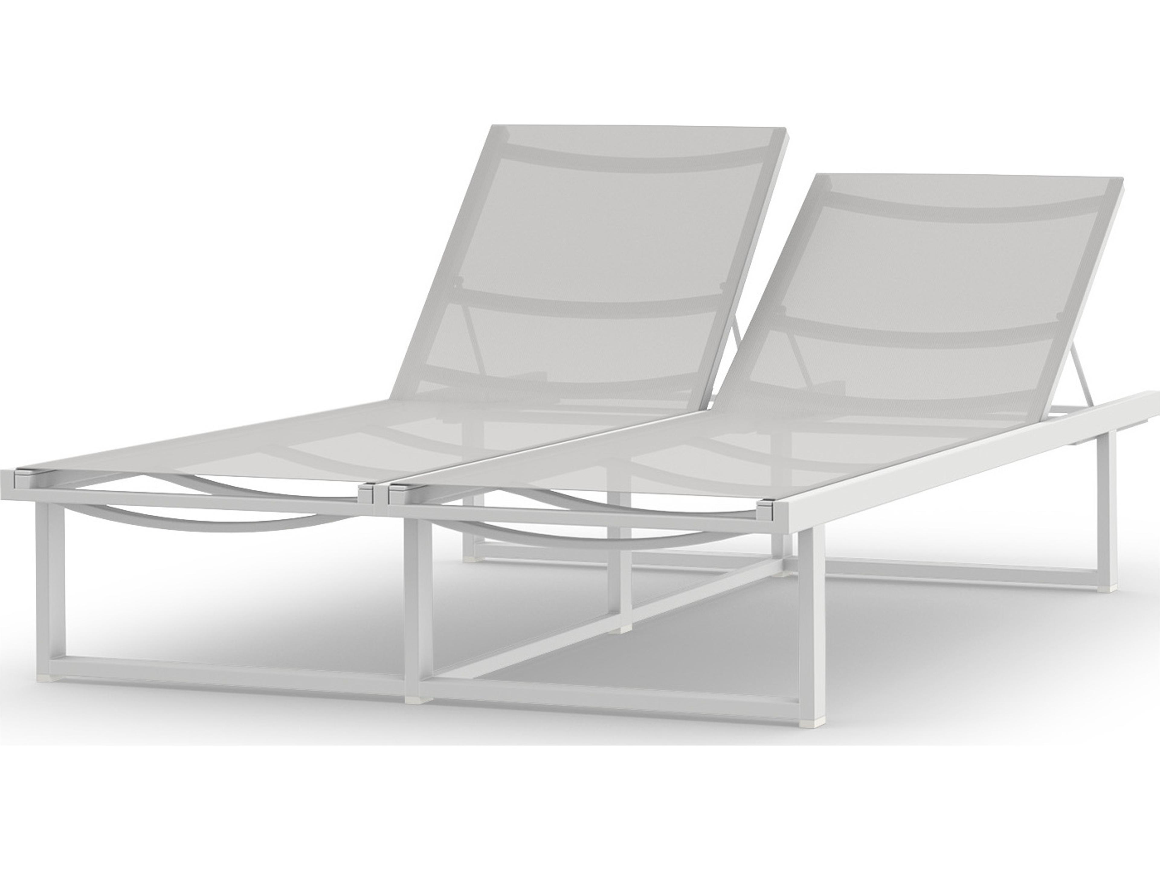 MamaGreen Allux Aluminum Sling Double Patio Chaise Lounge