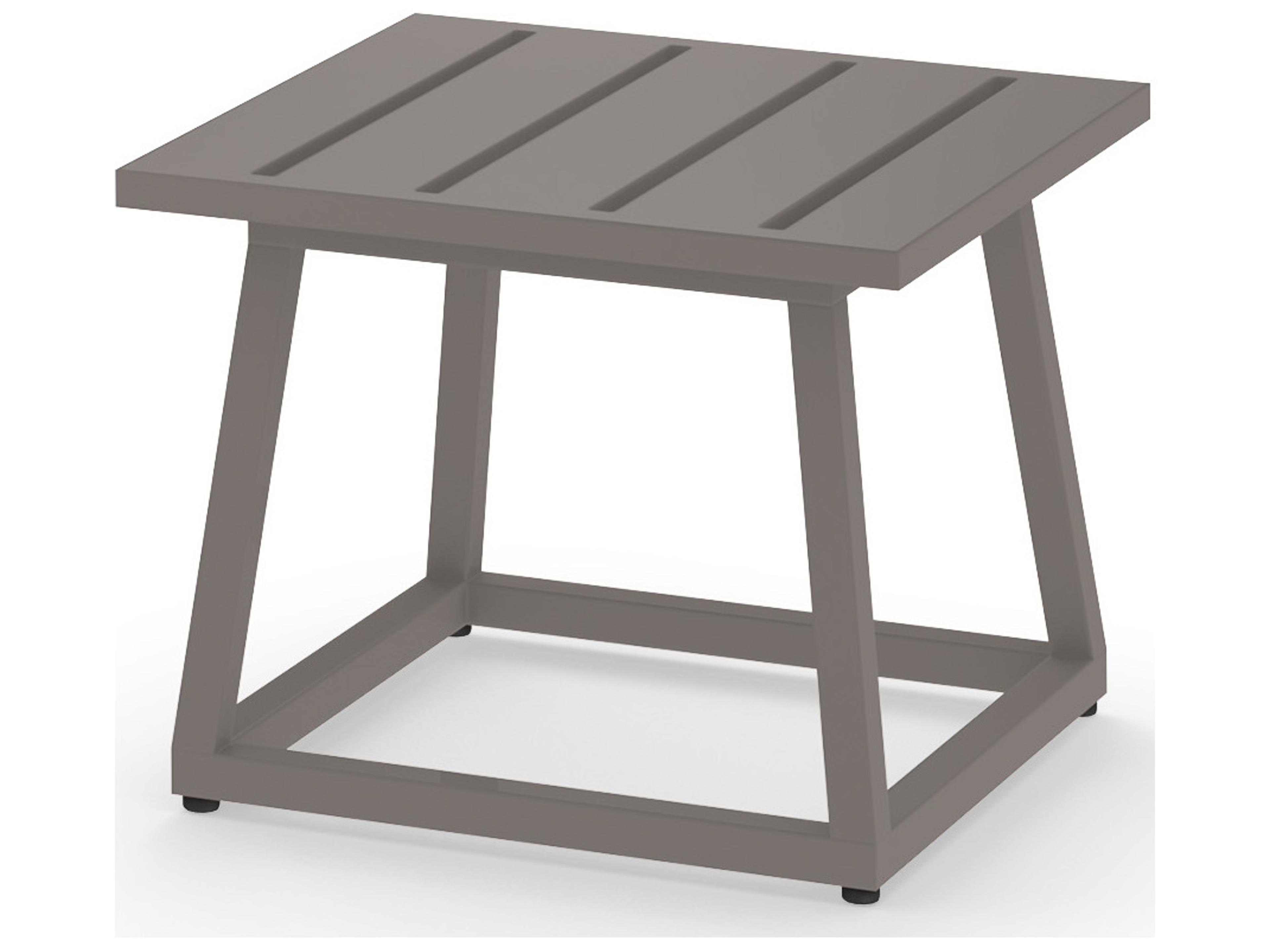 MamaGreen Allux Aluminum Square Medium Outdoor Patio End Table