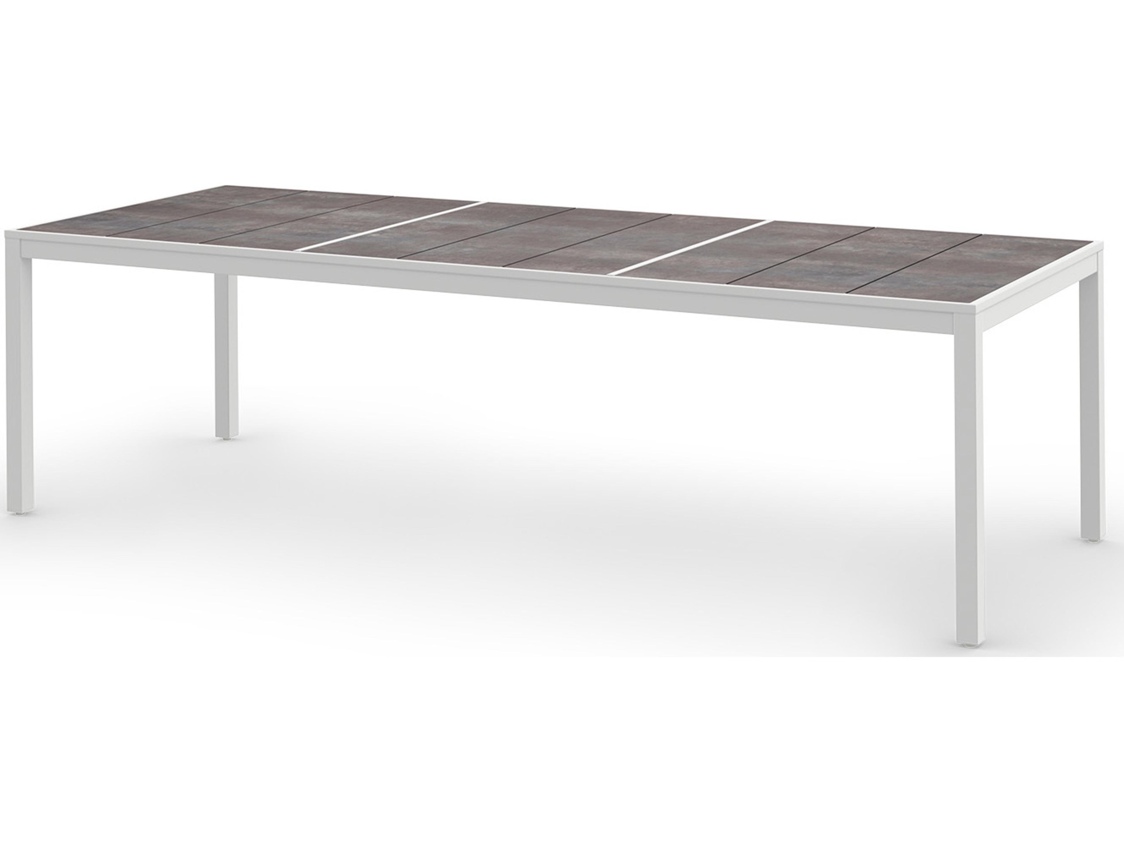 MamaGreen Allux Aluminum Rectangular Outdoor Patio Dining Table