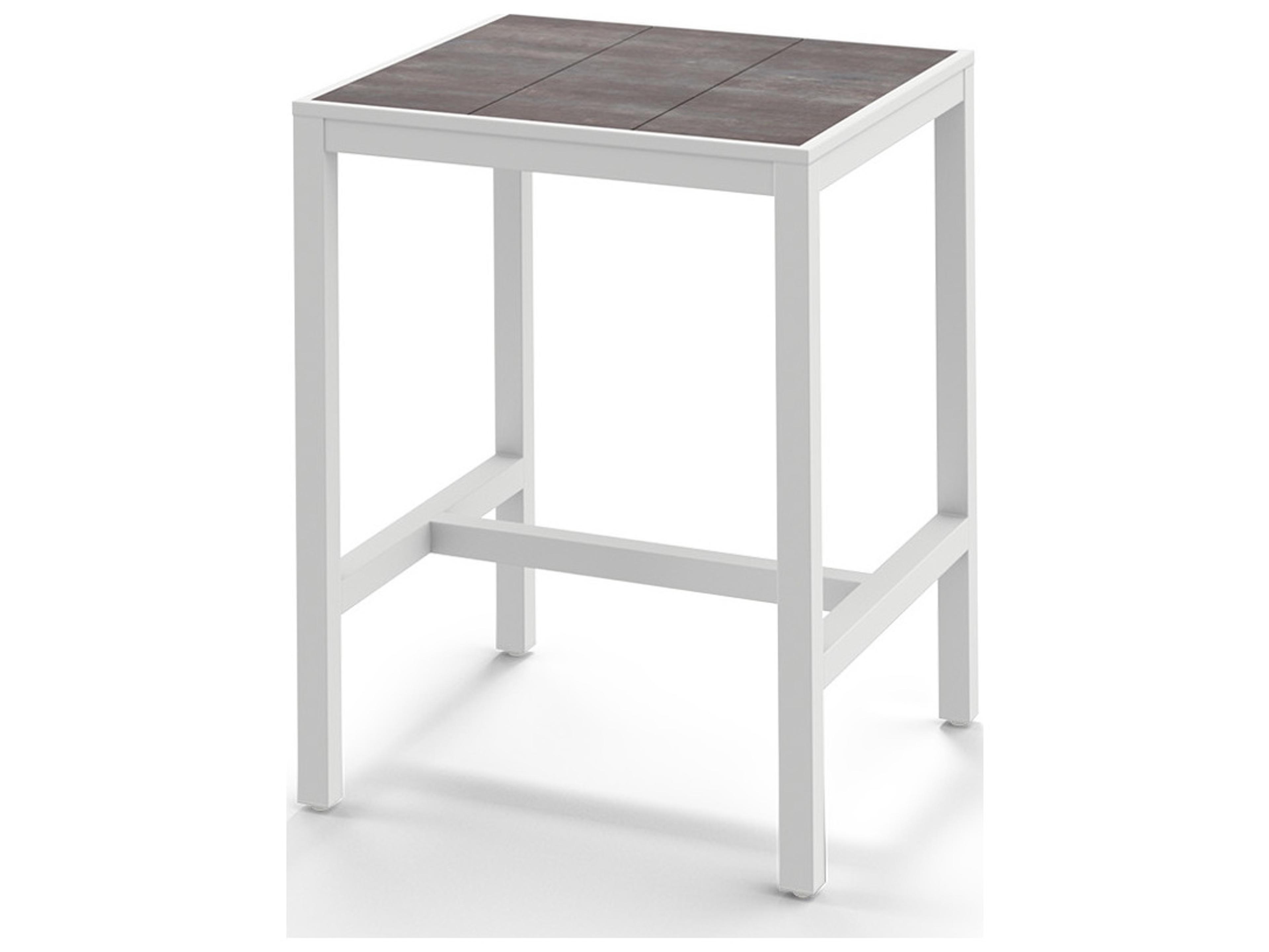 MamaGreen Allux Aluminum Square Patio Bar Table