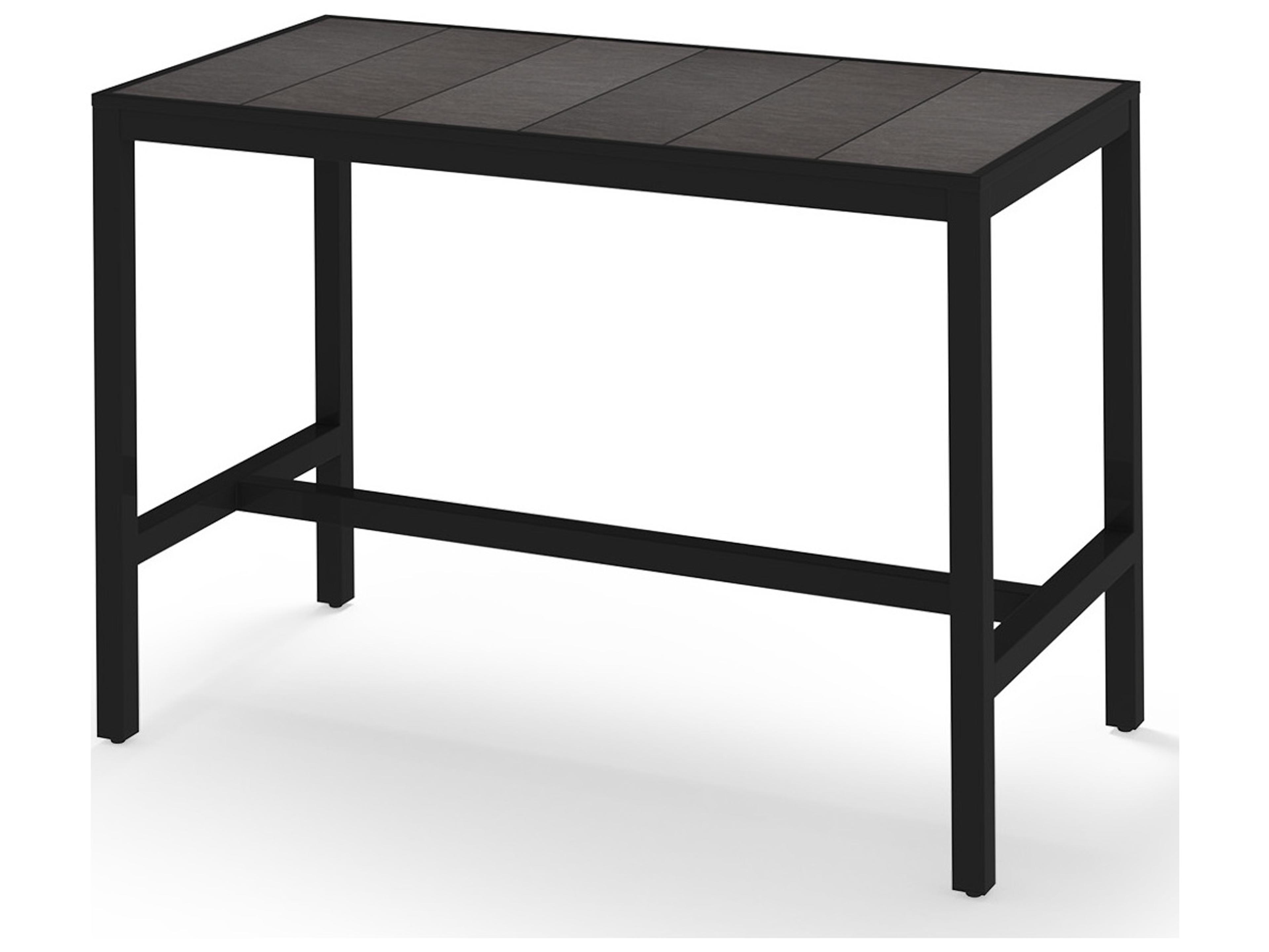 MamaGreen Allux Aluminum Rectangular Outdoor Bar Table