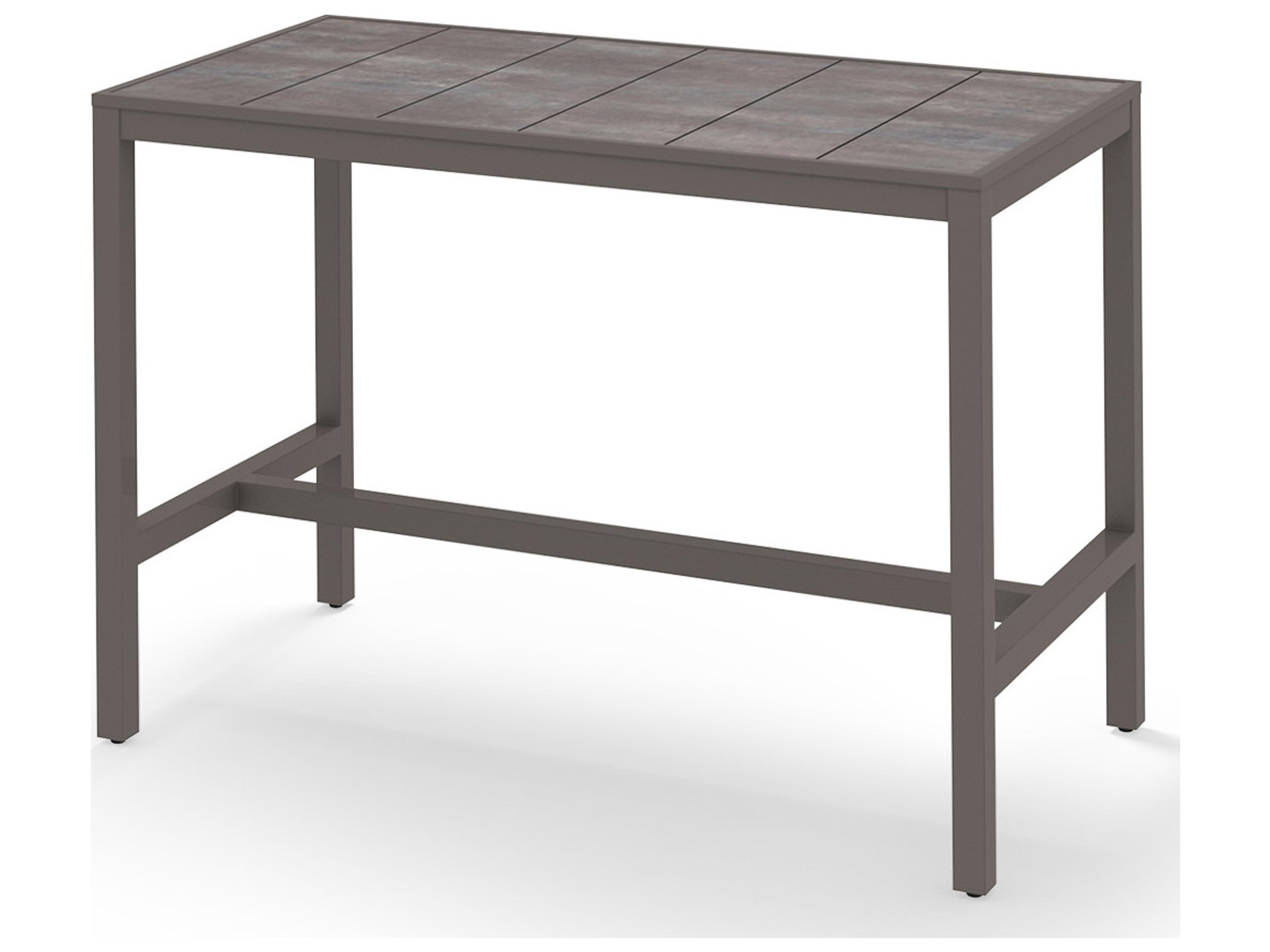 MamaGreen Allux Aluminum Rectangular Outdoor Bar Table