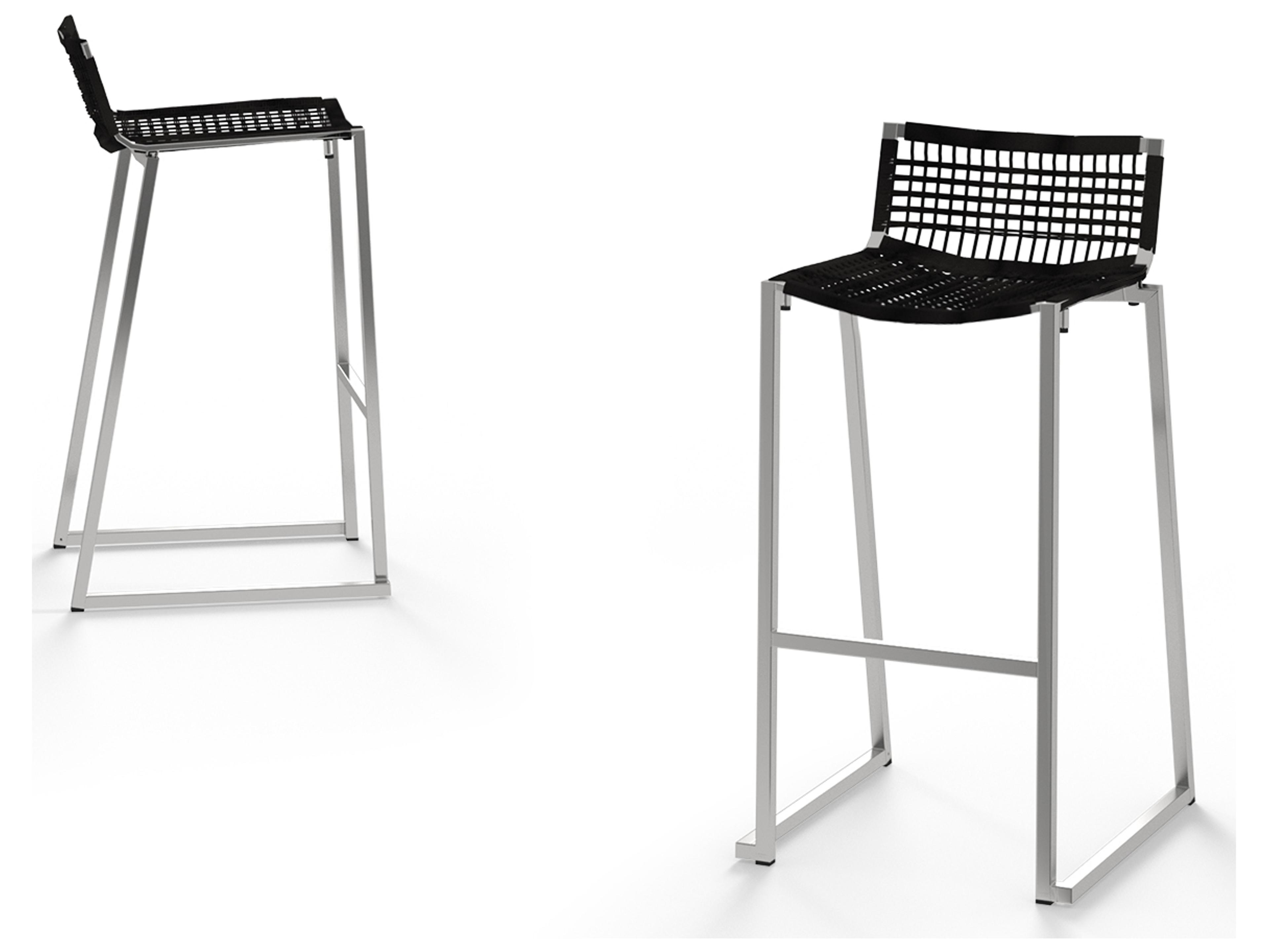 MamaGreen Olaf Stainless Steel Wicker Patio Bar Chair