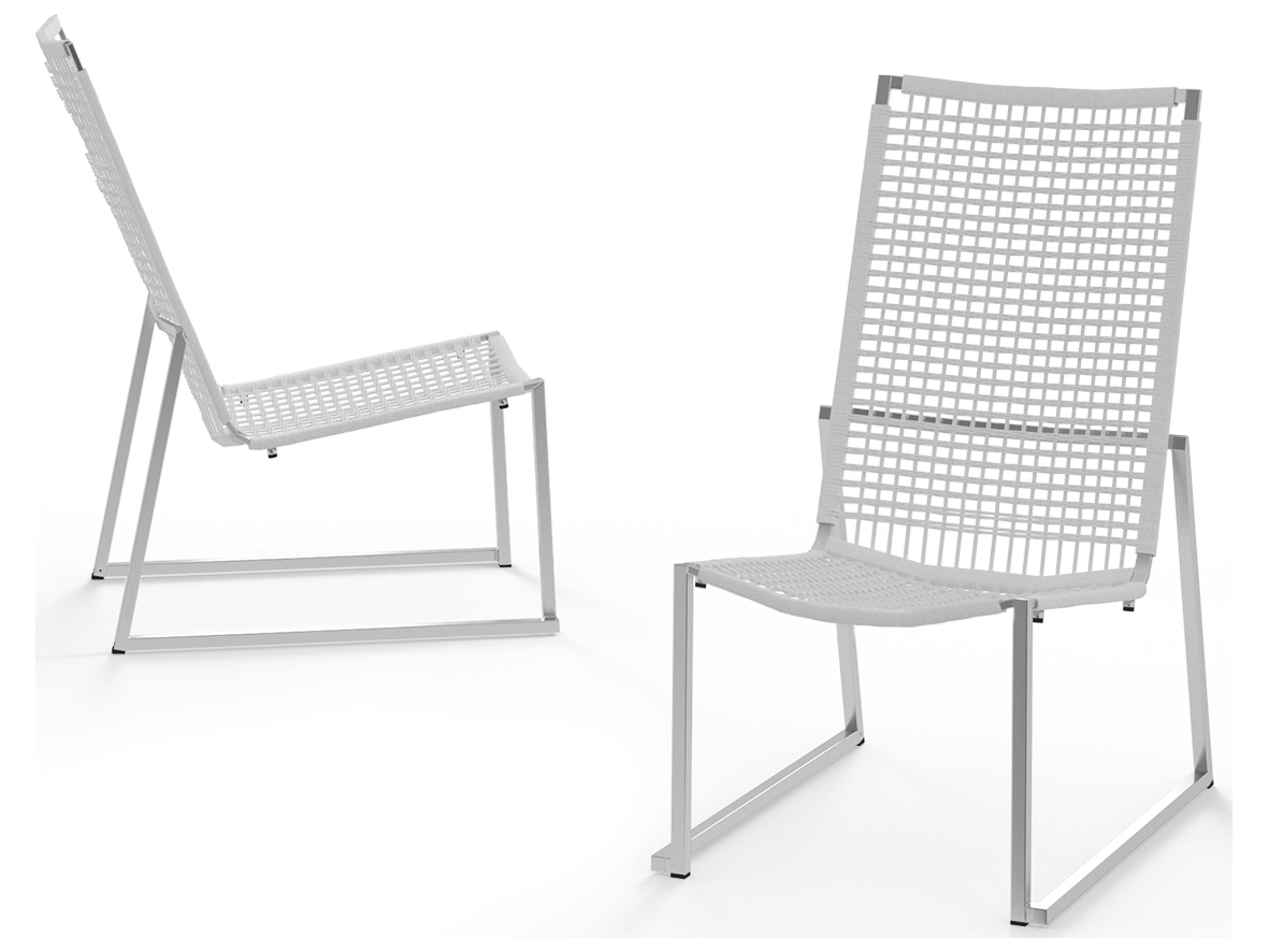 MamaGreen Olaf Stainless Steel Wicker Armless Easy Outdoor Patio Lounge Chair