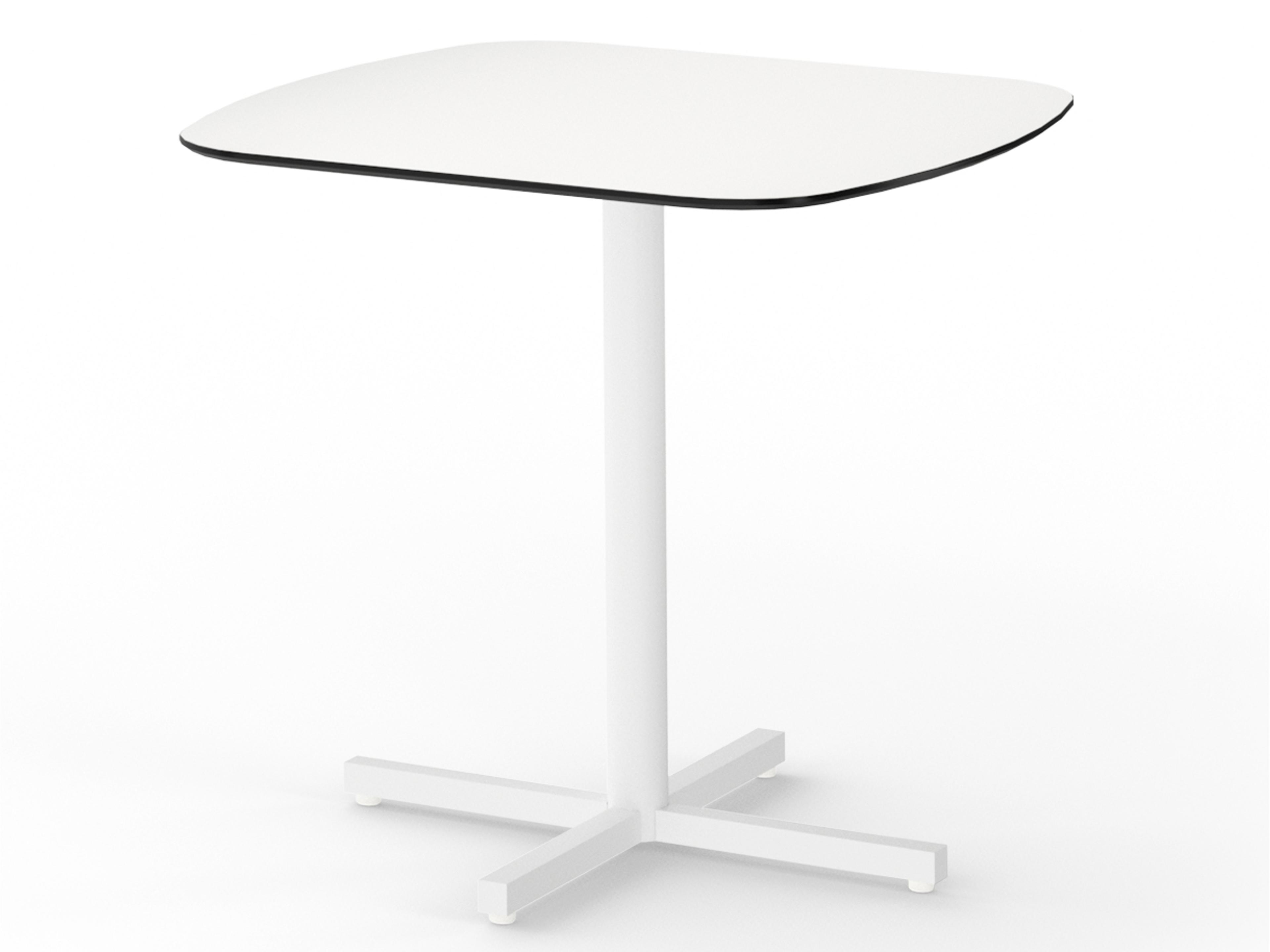 MamaGreen Zupy Steel Square Outdoor Patio Bistro Table with HPL Top