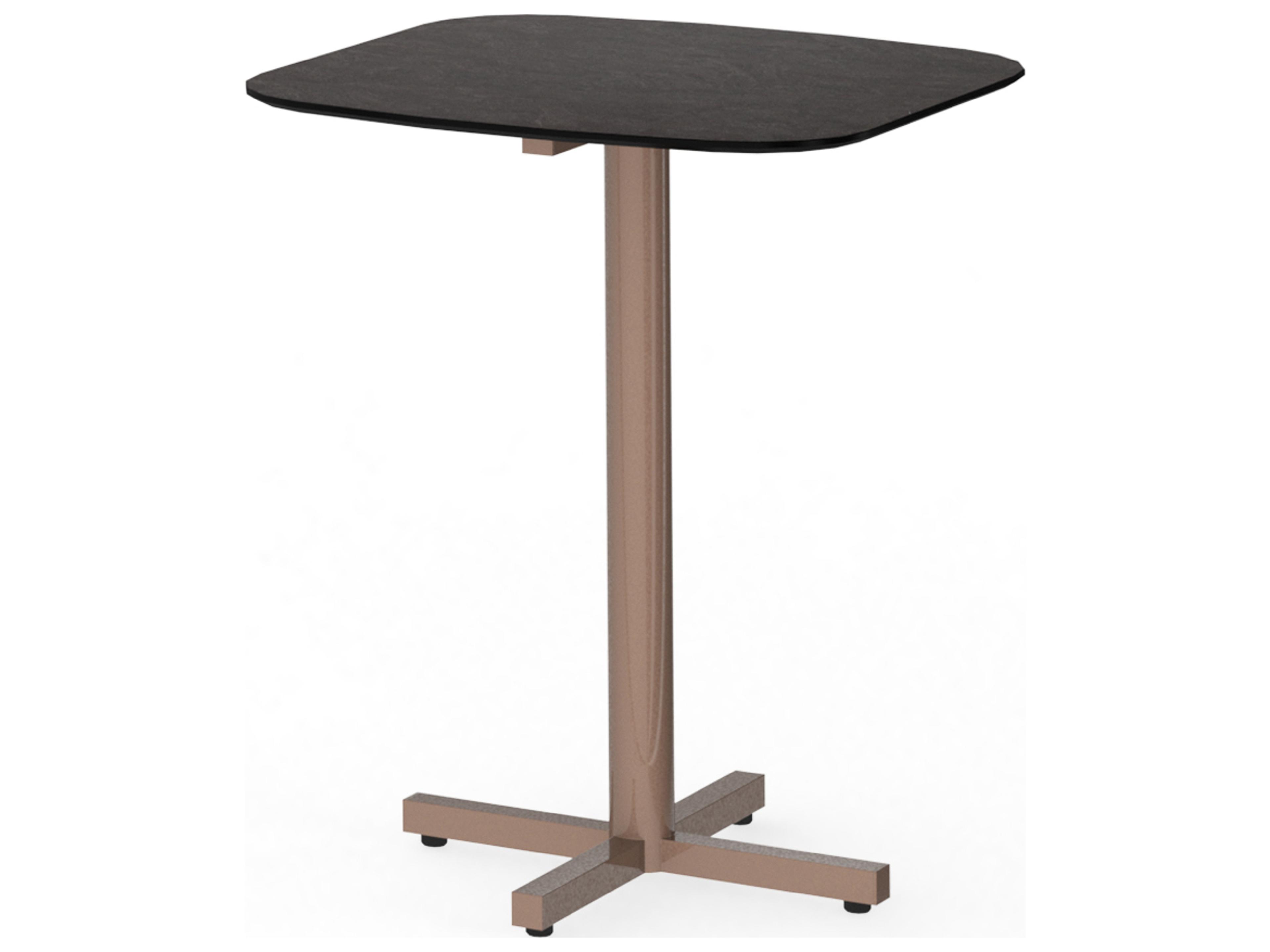 MamaGreen Zupy Steel Square Patio Bistro Table with HPL Top