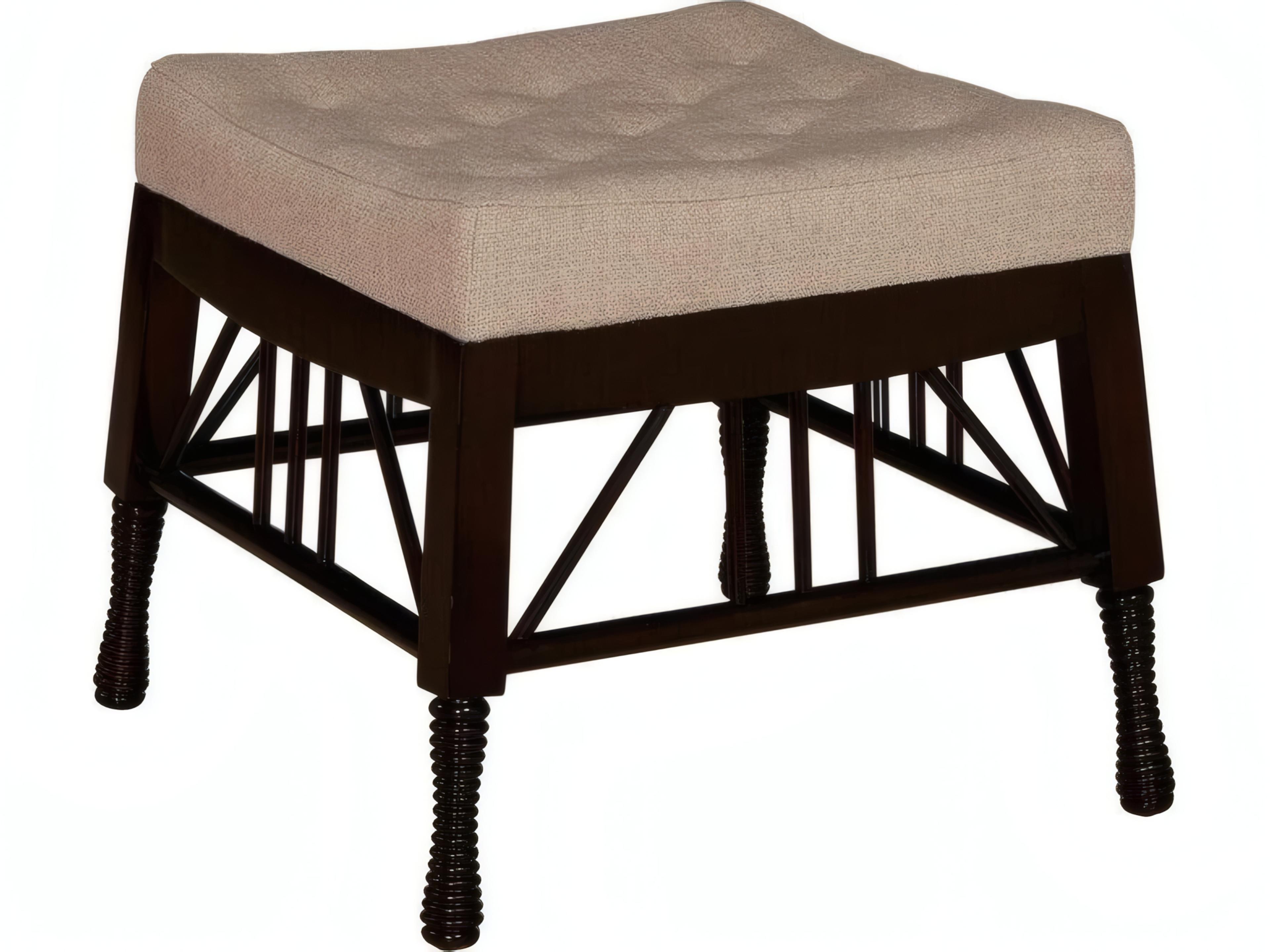 Thebes Brown Upholstered Ottoman