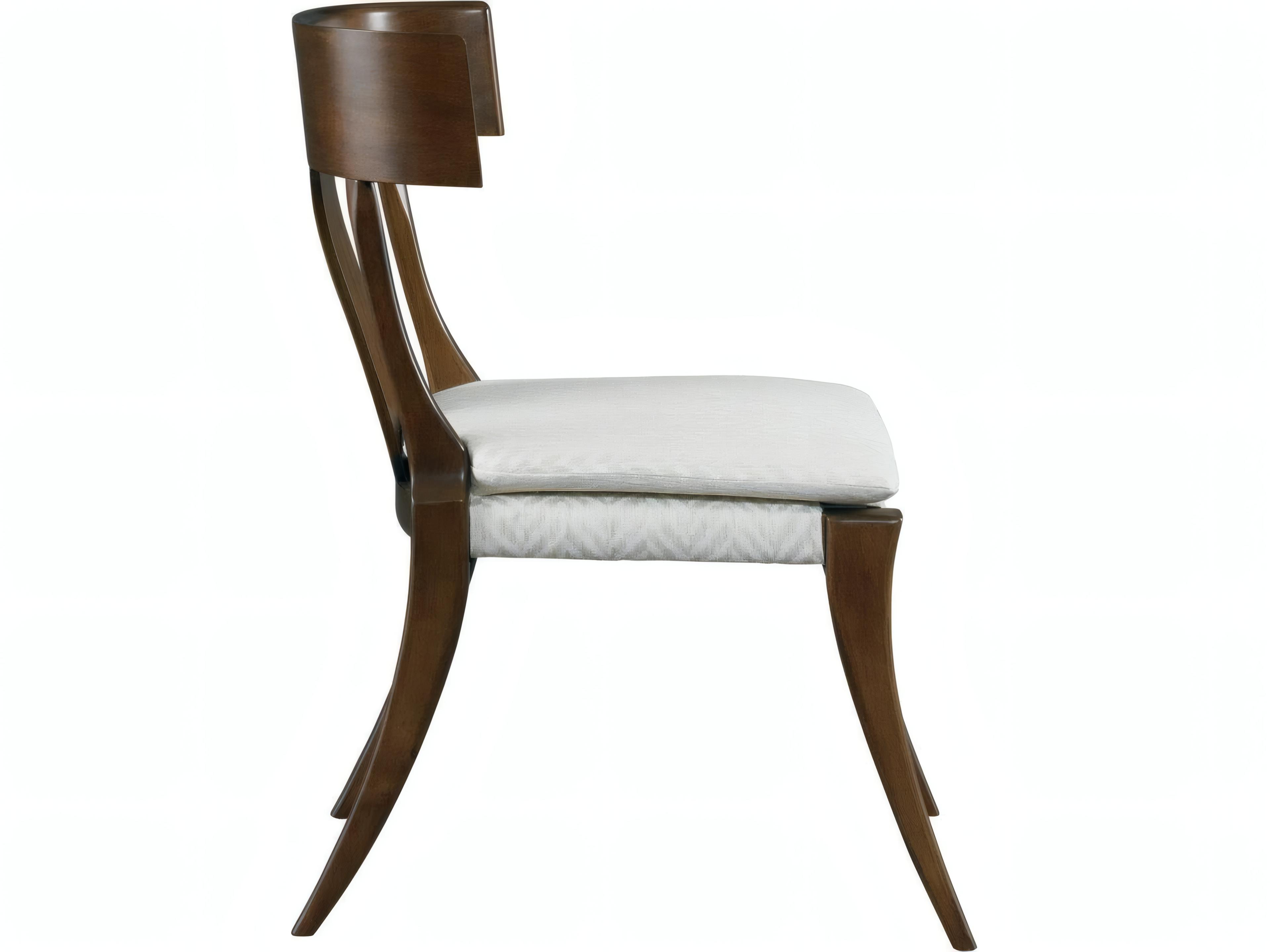 Mr. & Mrs. Howard Gibby Hardwood Brown Upholstered Armless Dining Chair
