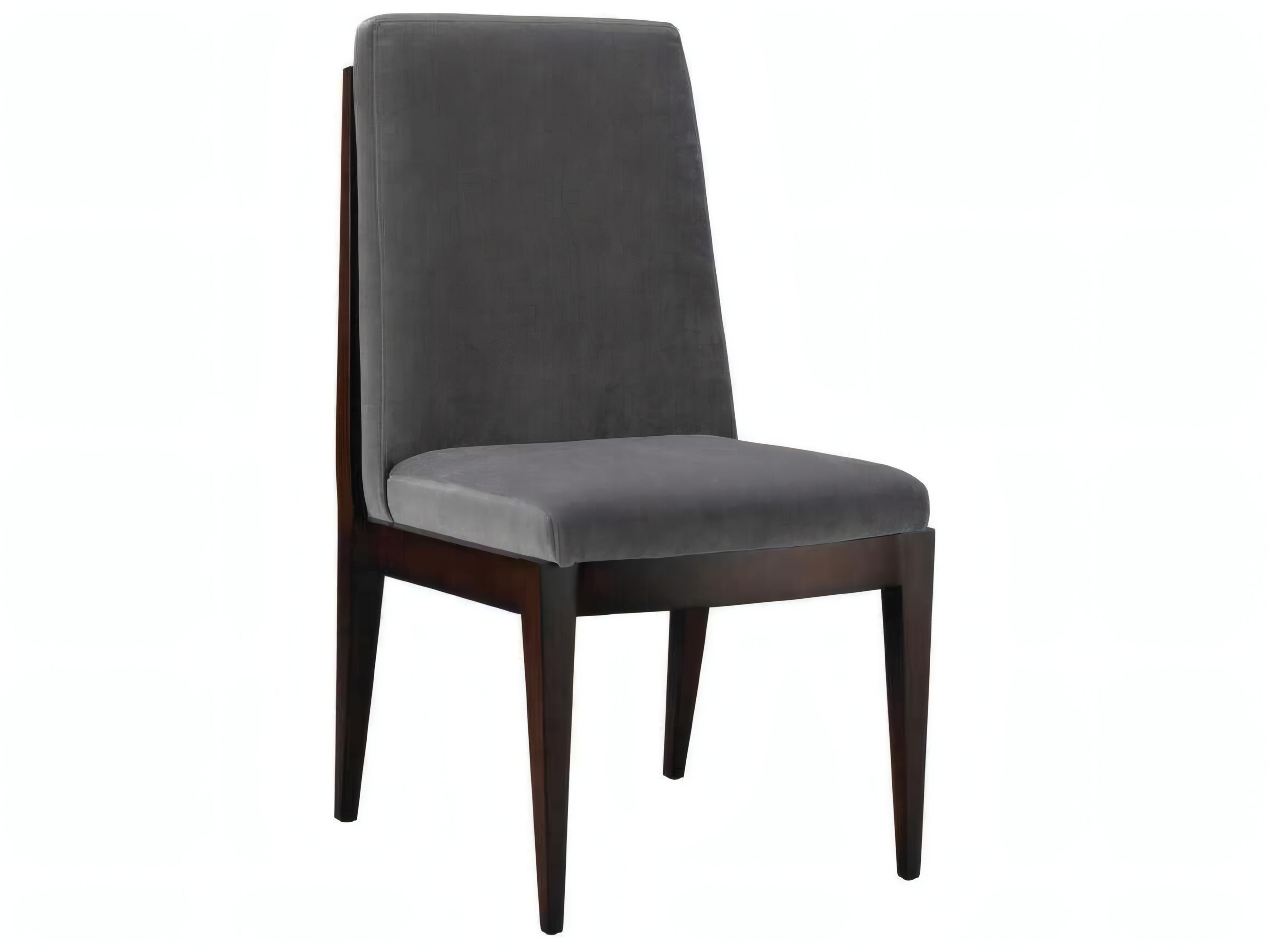 Livingston Hardwood Black Upholstered Armless Dining Chair