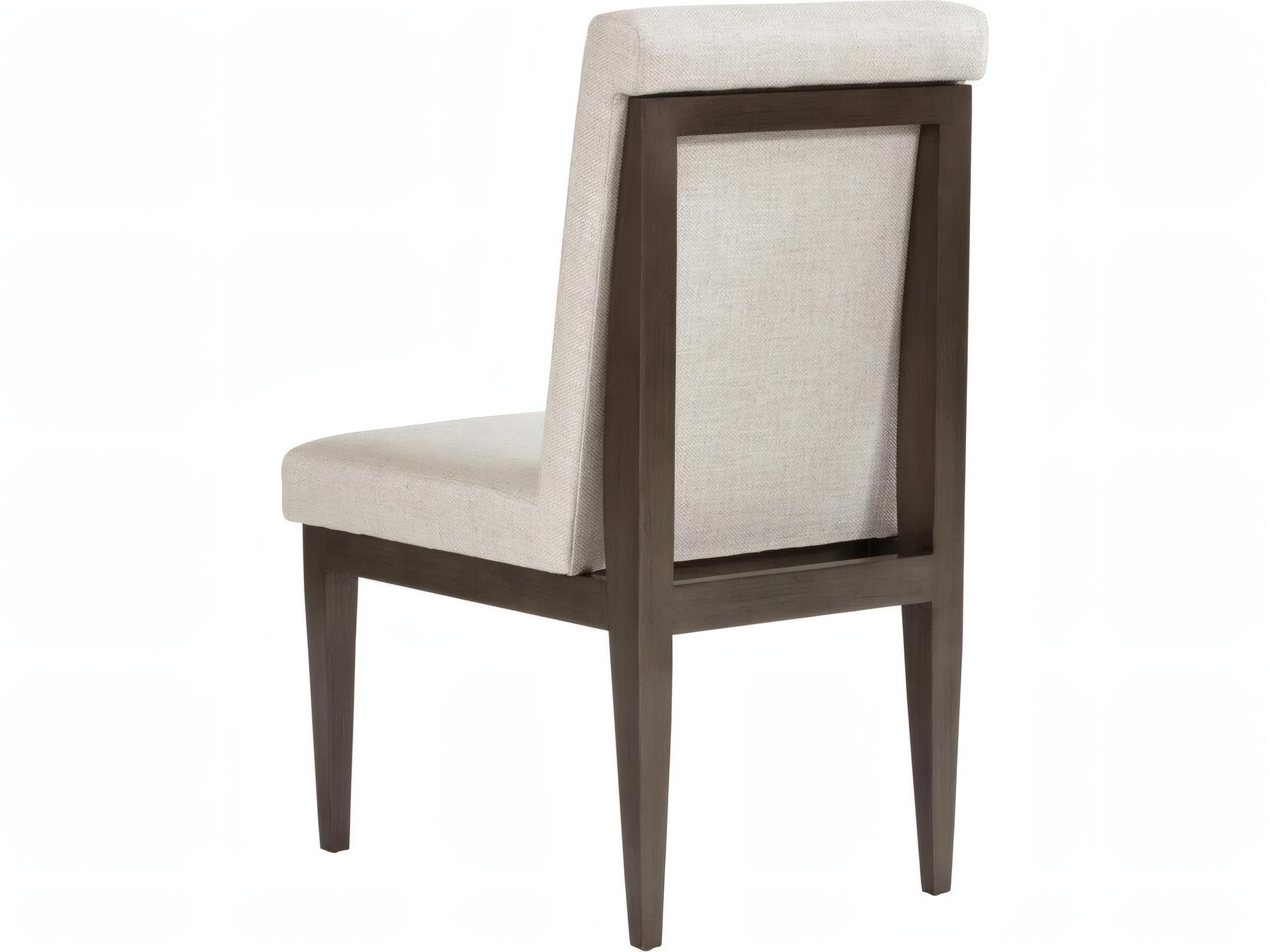 Mr. & Mrs. Howard Breuer Hardwood Black Upholstered Armless Dining Chair
