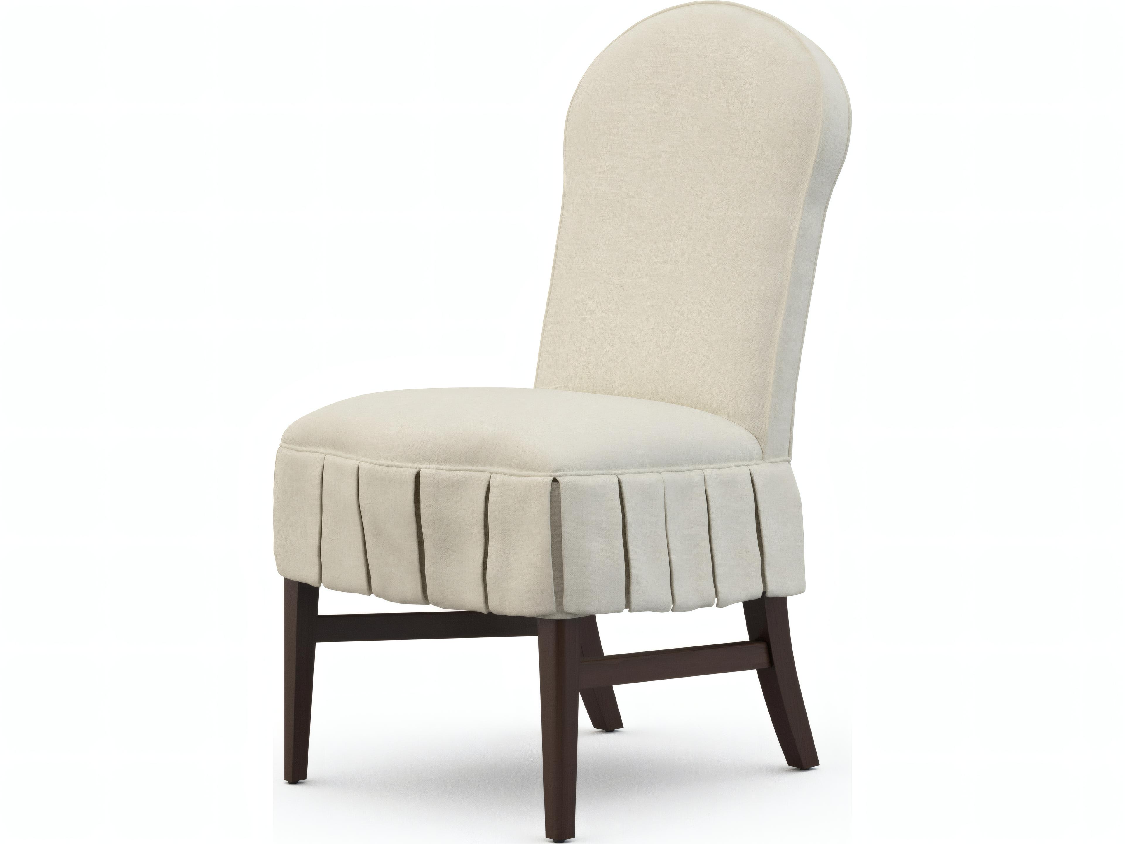 Mr. & Mrs. Howard May Hardwood Black Upholstered Armless Dining Chair