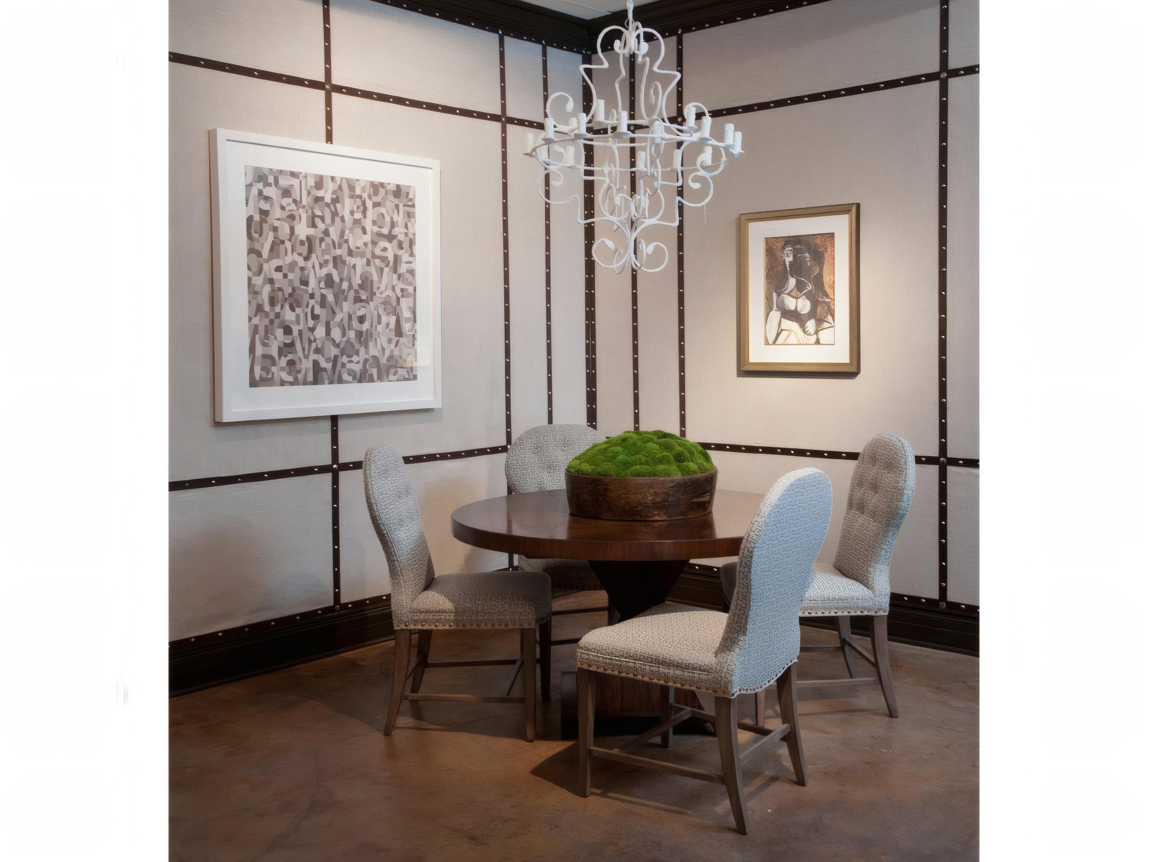 Mr. & Mrs. Howard Mongolfier Hardwood Beige Upholstered Armless Dining Chair