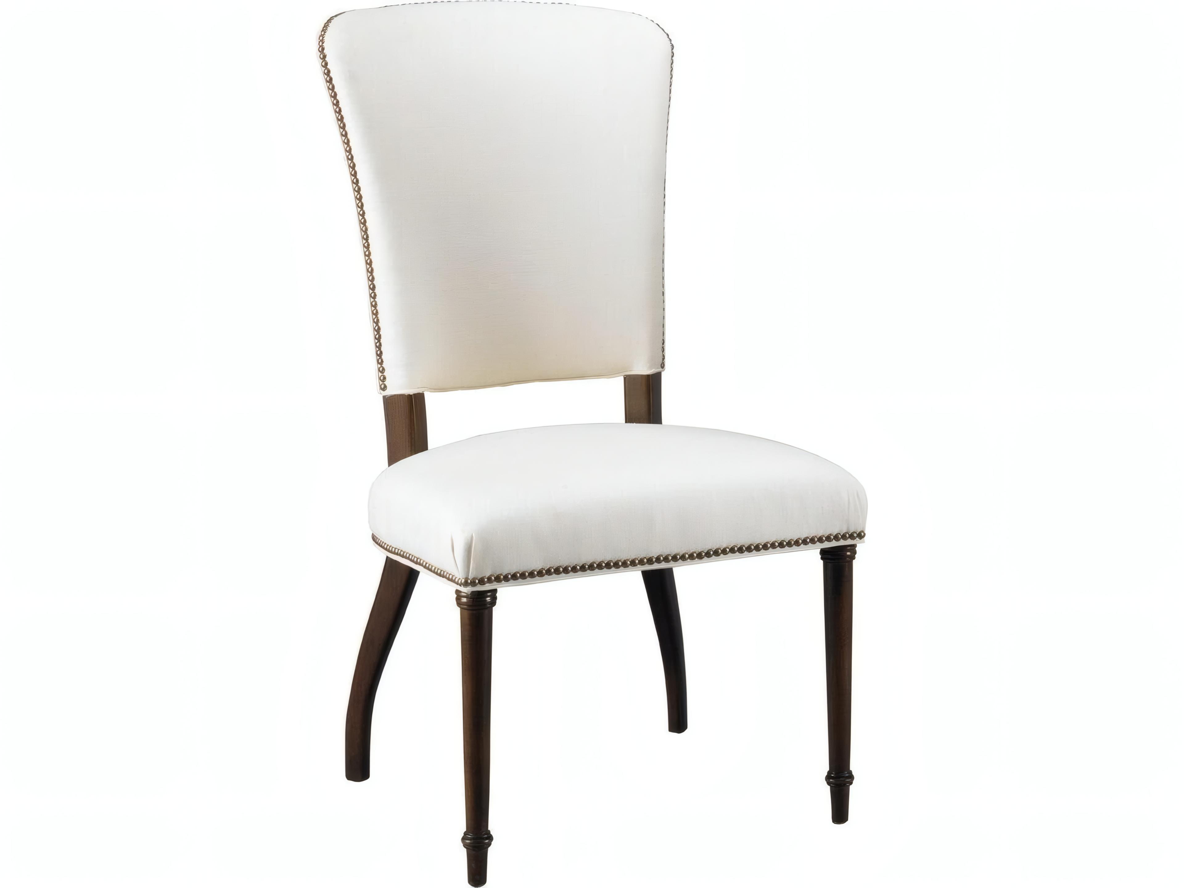 Stiletto Hardwood Black Upholstered Armless Dining Chair