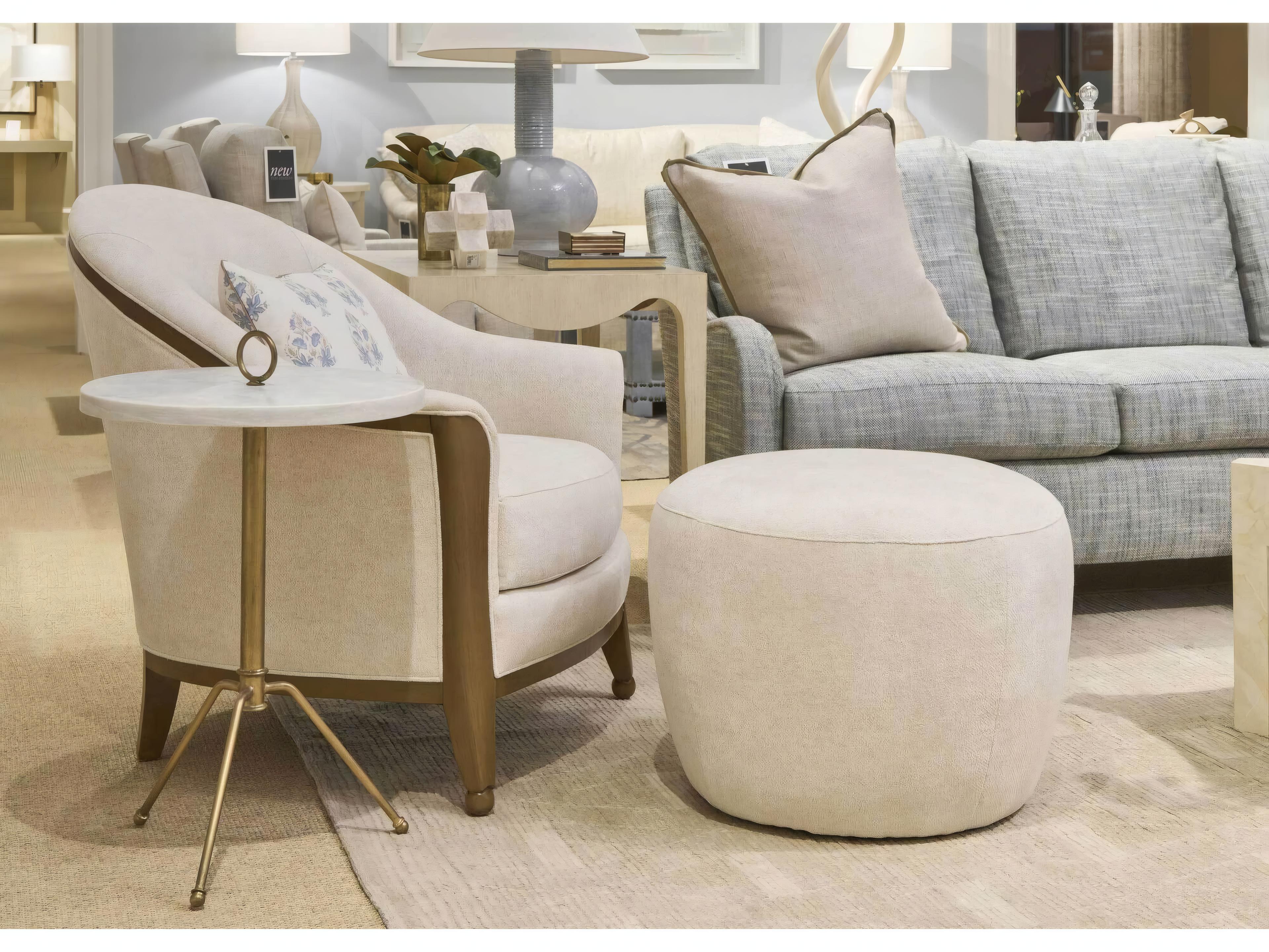 Mr. & Mrs. Howard Rex Beige Accent Chair