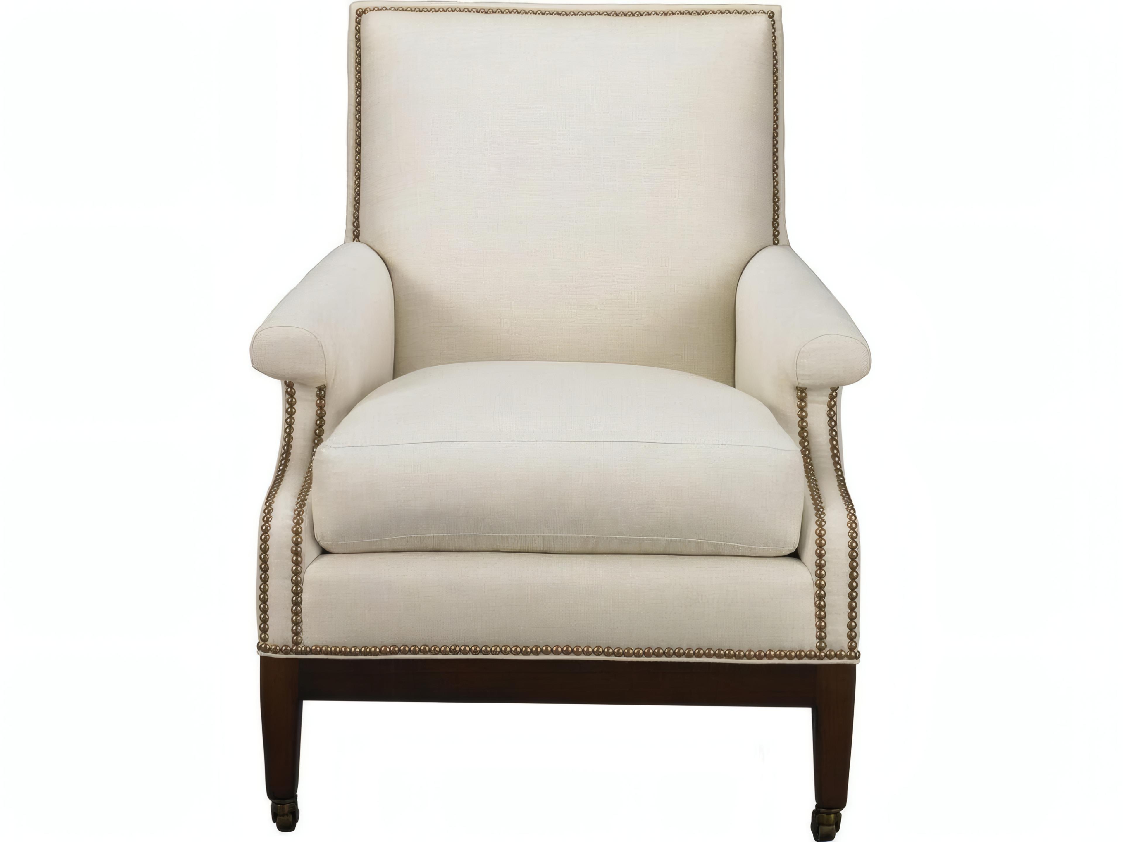 Mr. & Mrs. Howard Cantilevered Rolling Beige Accent Chair