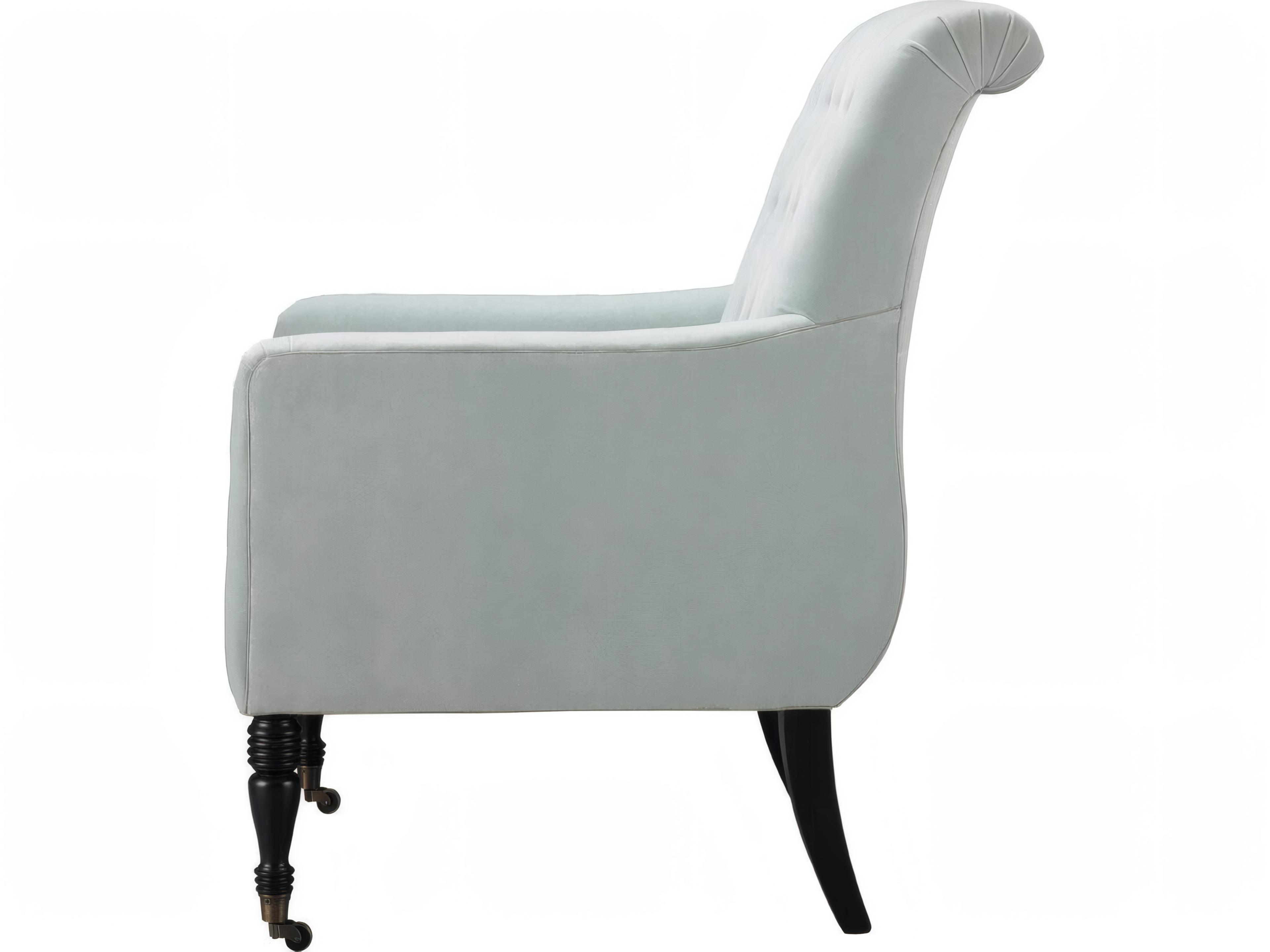 Mr. & Mrs. Howard Kewsick Revolving Blue Accent Chair