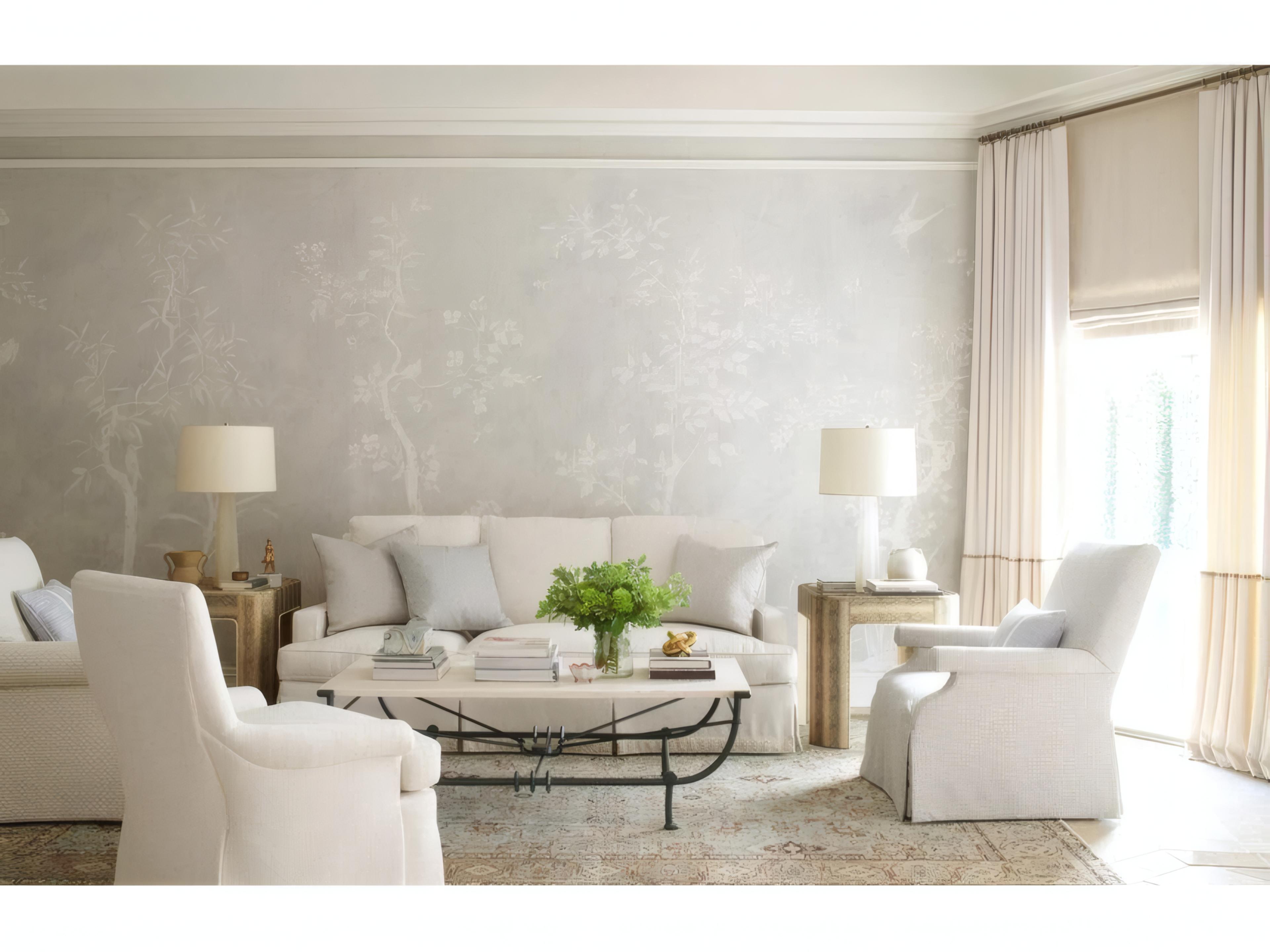 Mr. & Mrs. Howard Fairfax Beige Upholstered Sofa