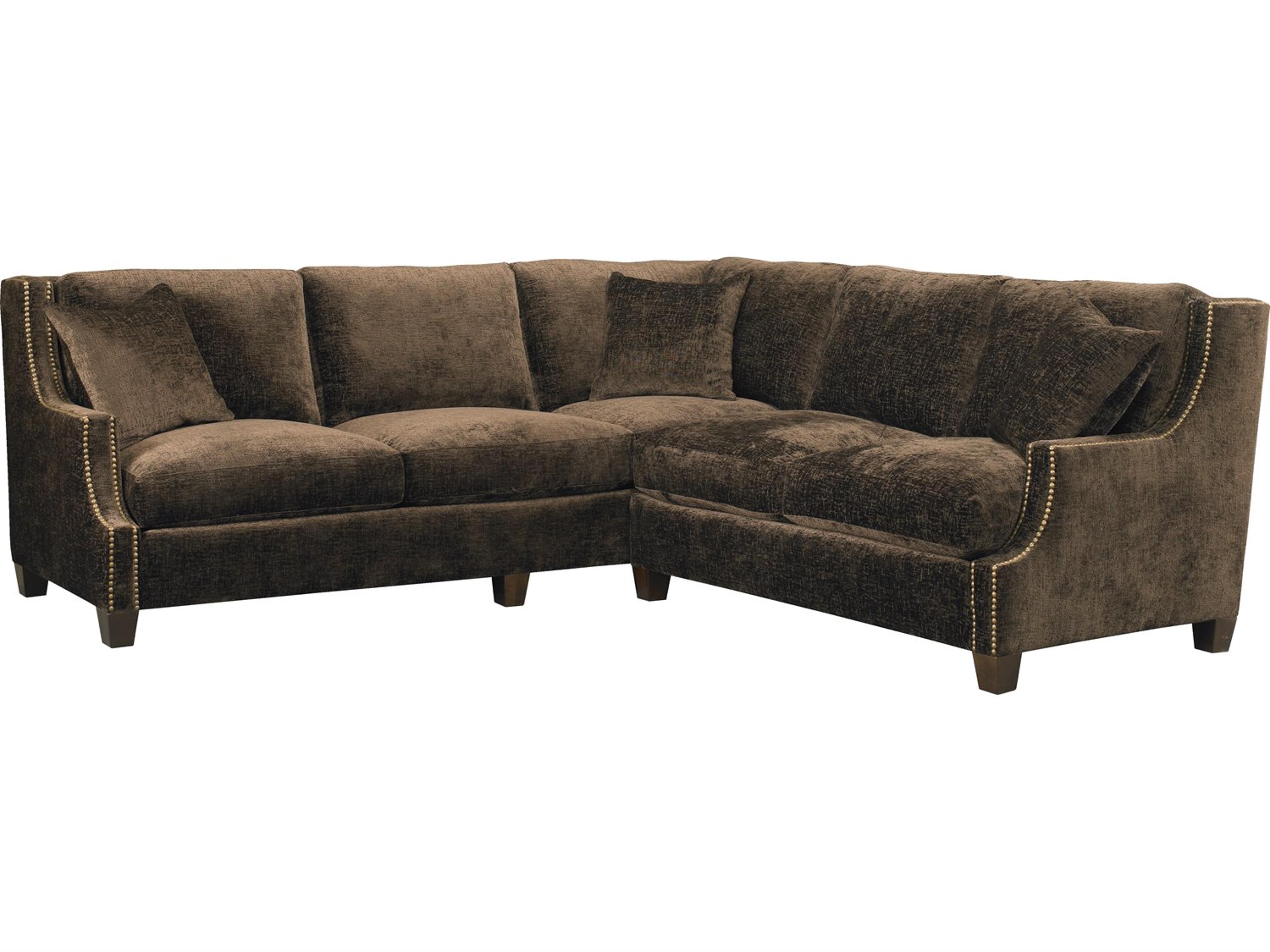 Mr. & Mrs. Howard Manhattan Brown Upholstered Sectional Sofa