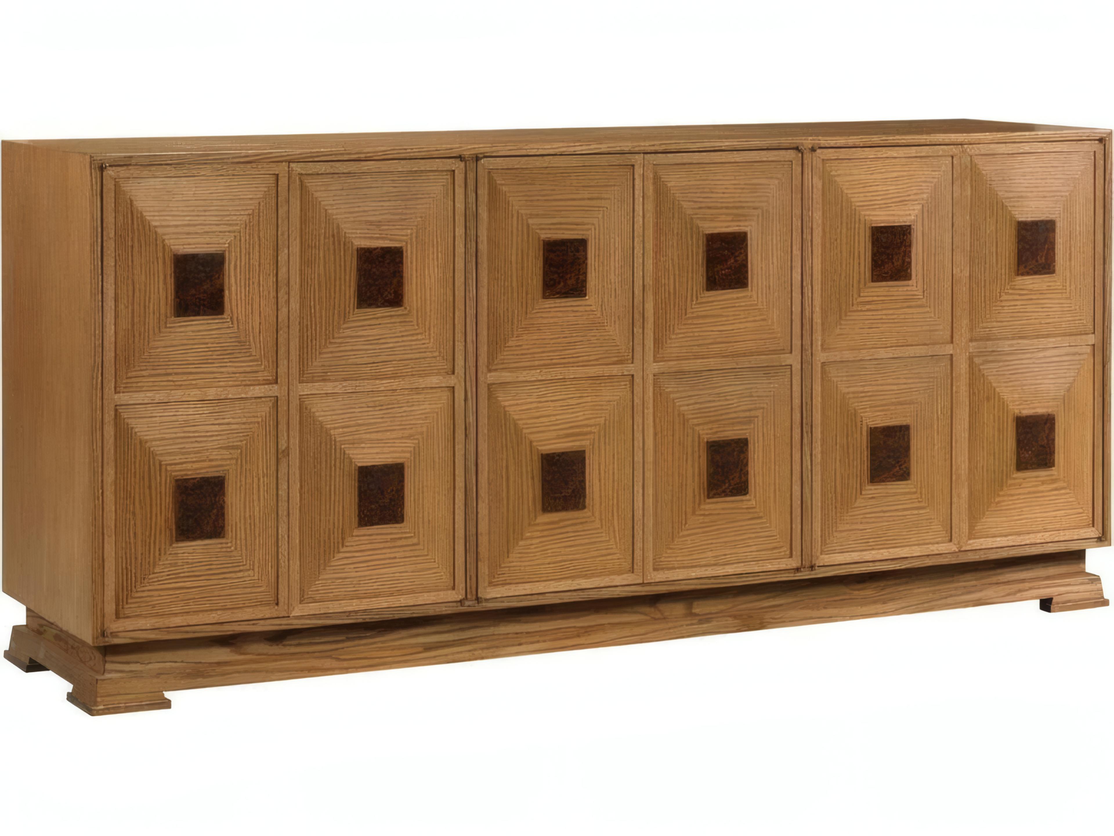 Letitia 80" Burlwood Natural Oak Sideboard