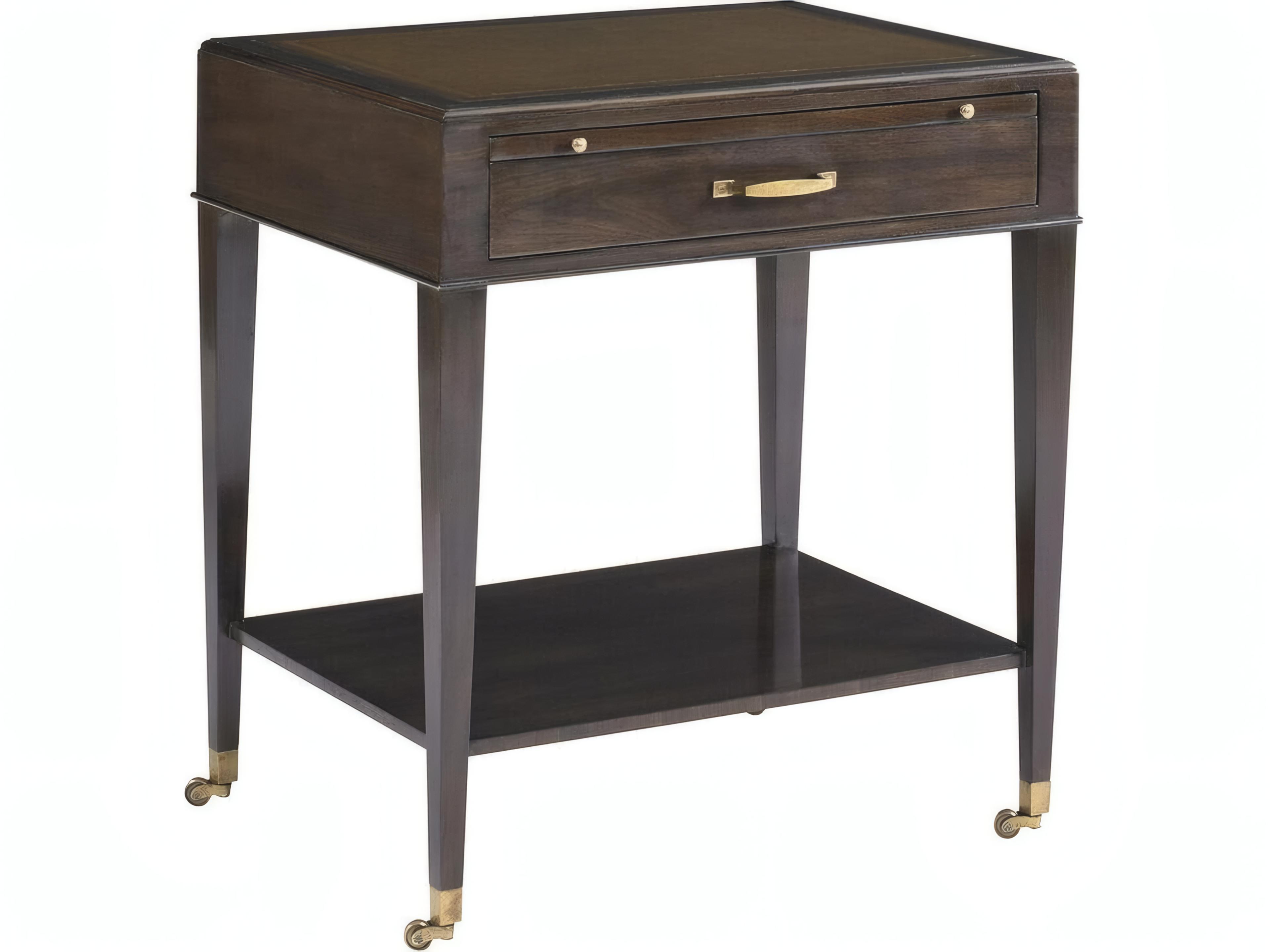 Bordeaux Rectangular Rich Brown Wood Stain End Table