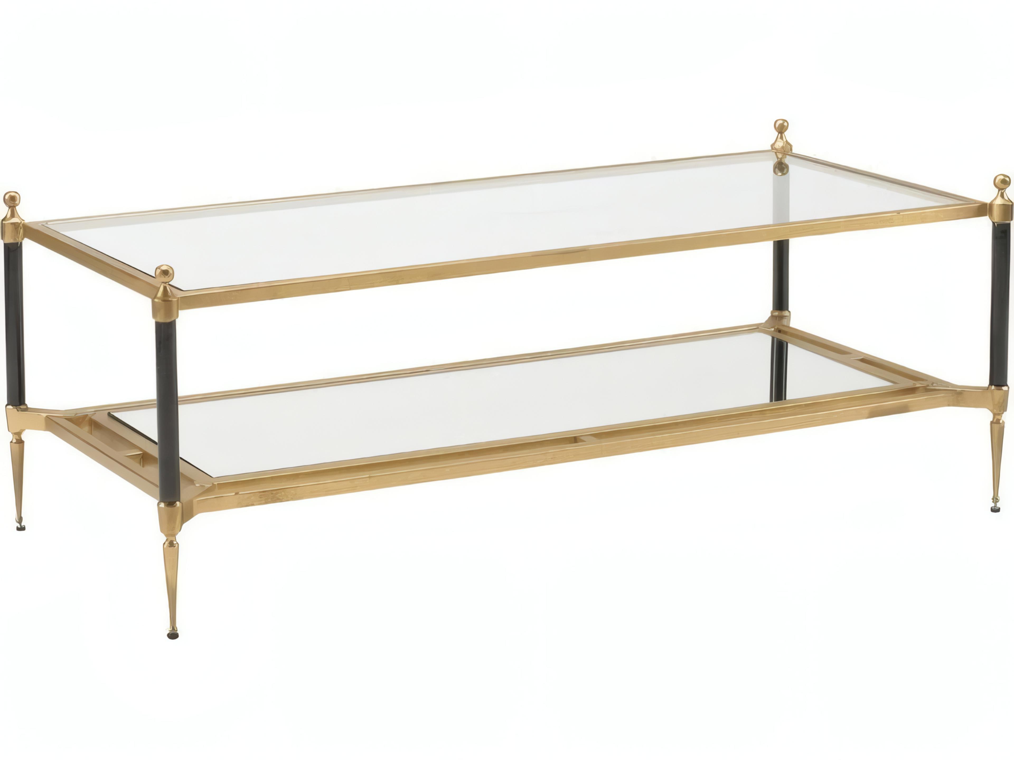 Pierre Rectangular Glass Coffee Table