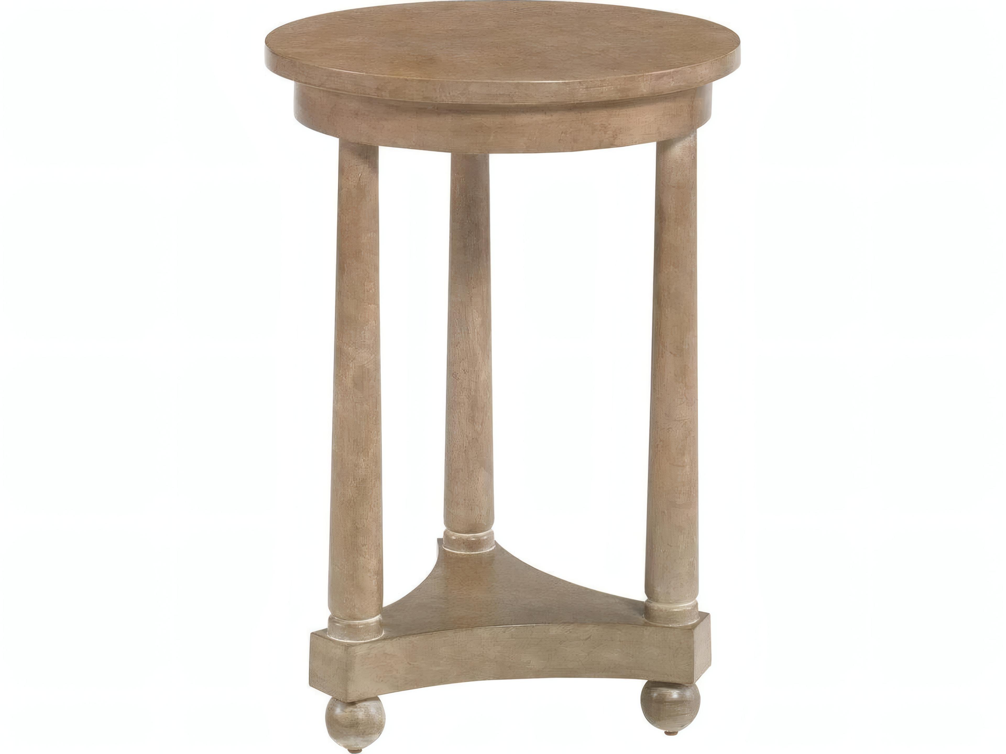 Honore Round Wood End Table