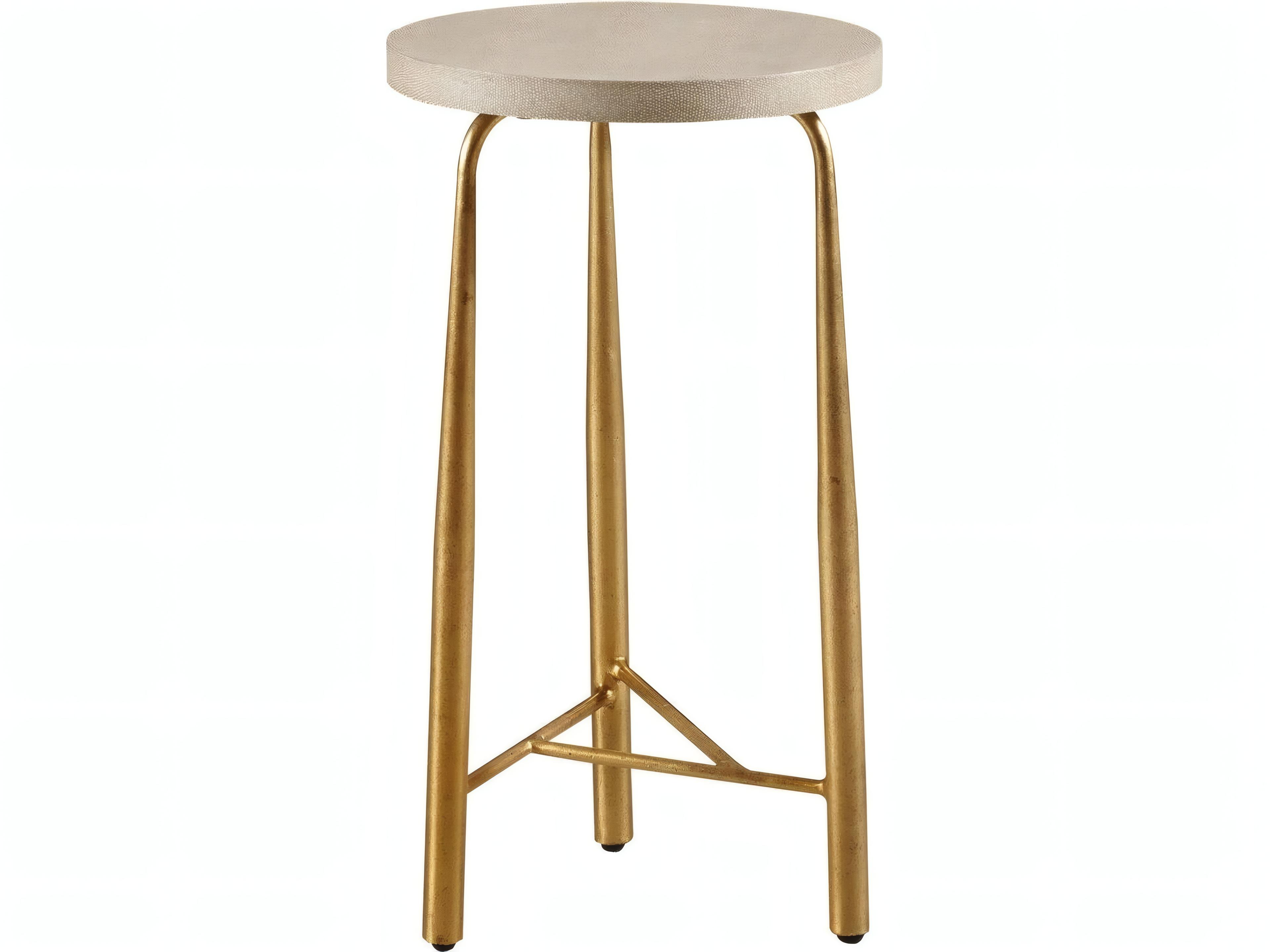 Baton Round Wood Cafe End Table