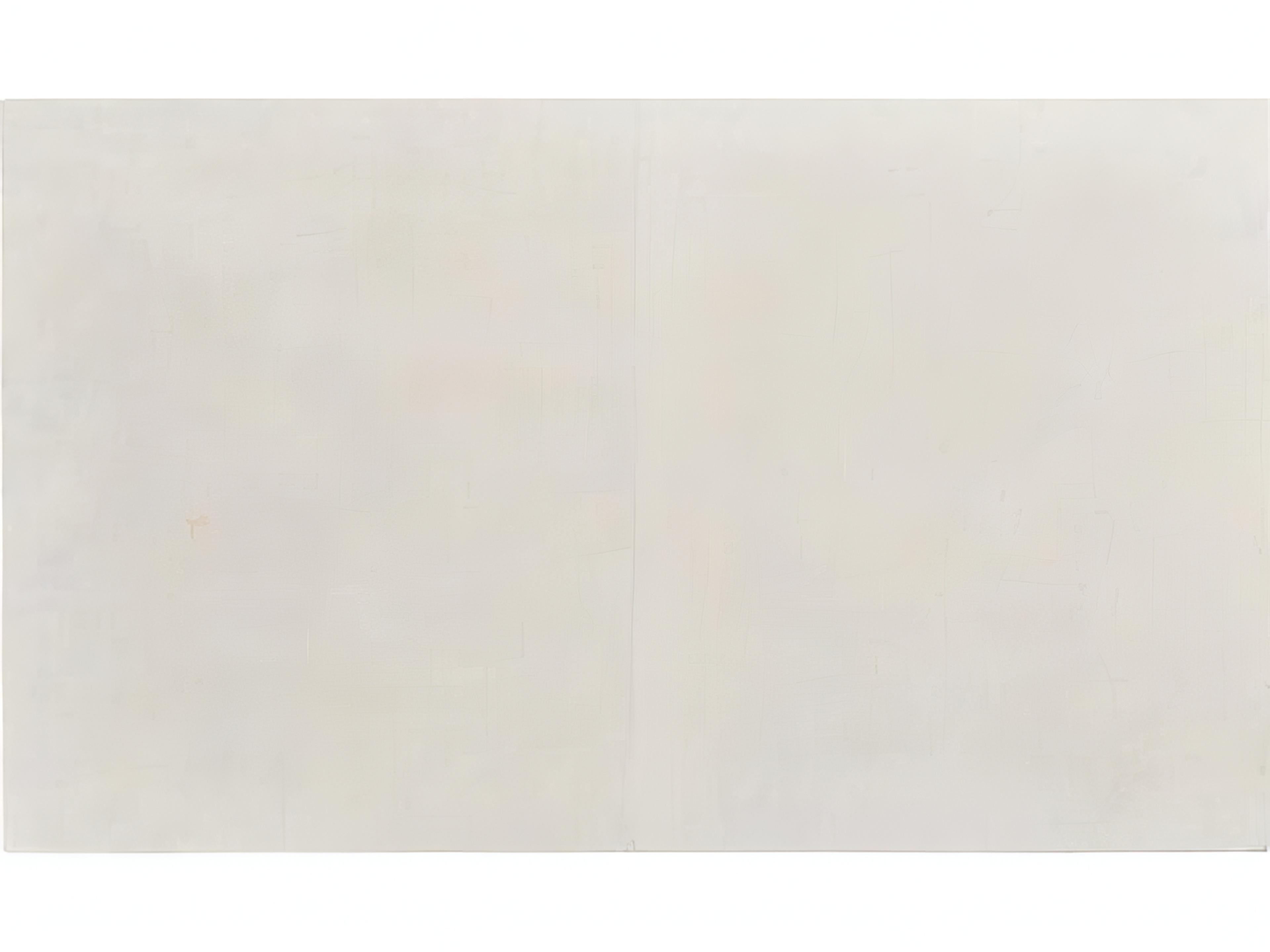 Mr. & Mrs. Howard Stacked Rectangular Wood White Vellum End Table