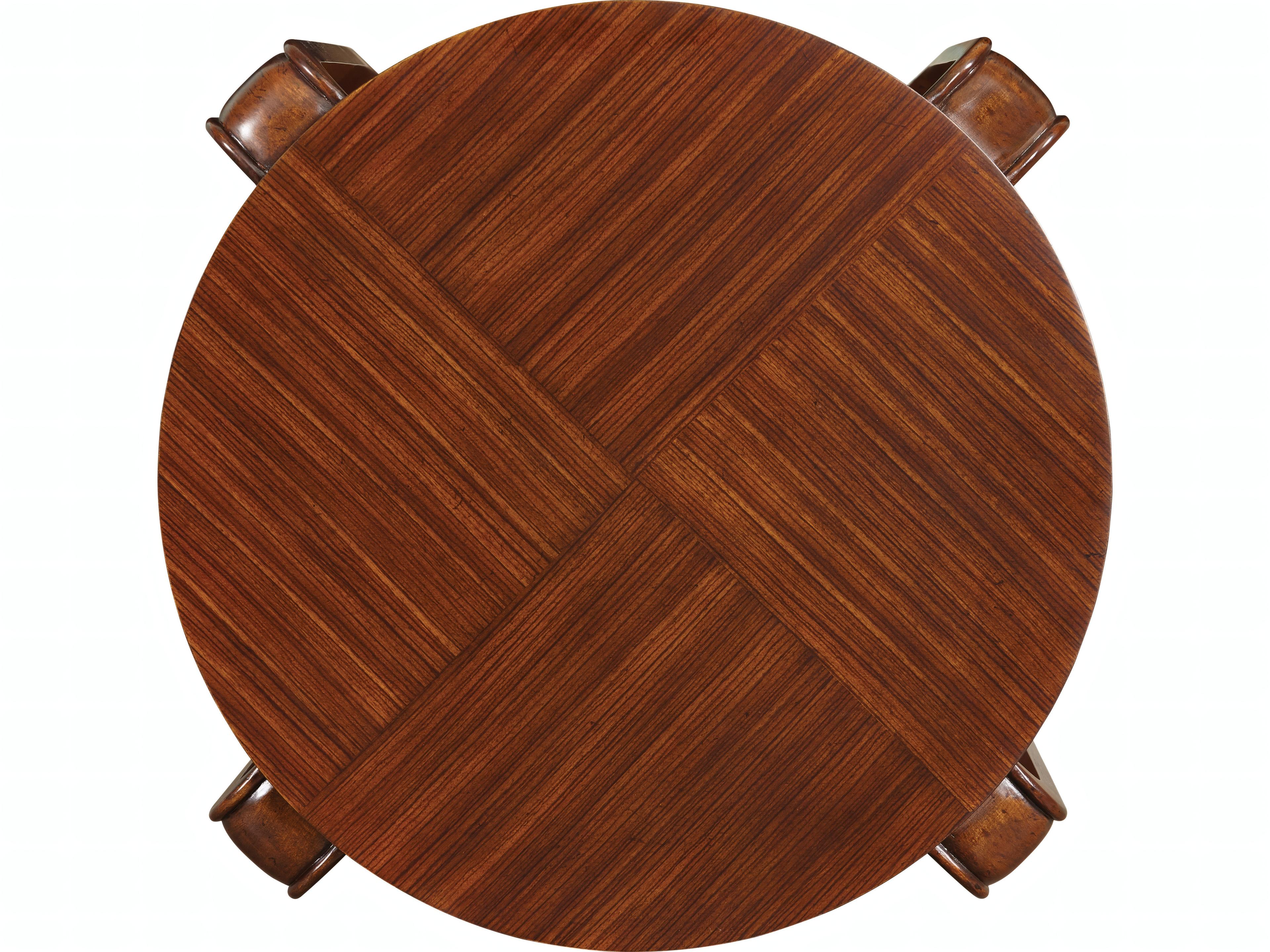 Mr. & Mrs. Howard Bentwood Round Wood End Table