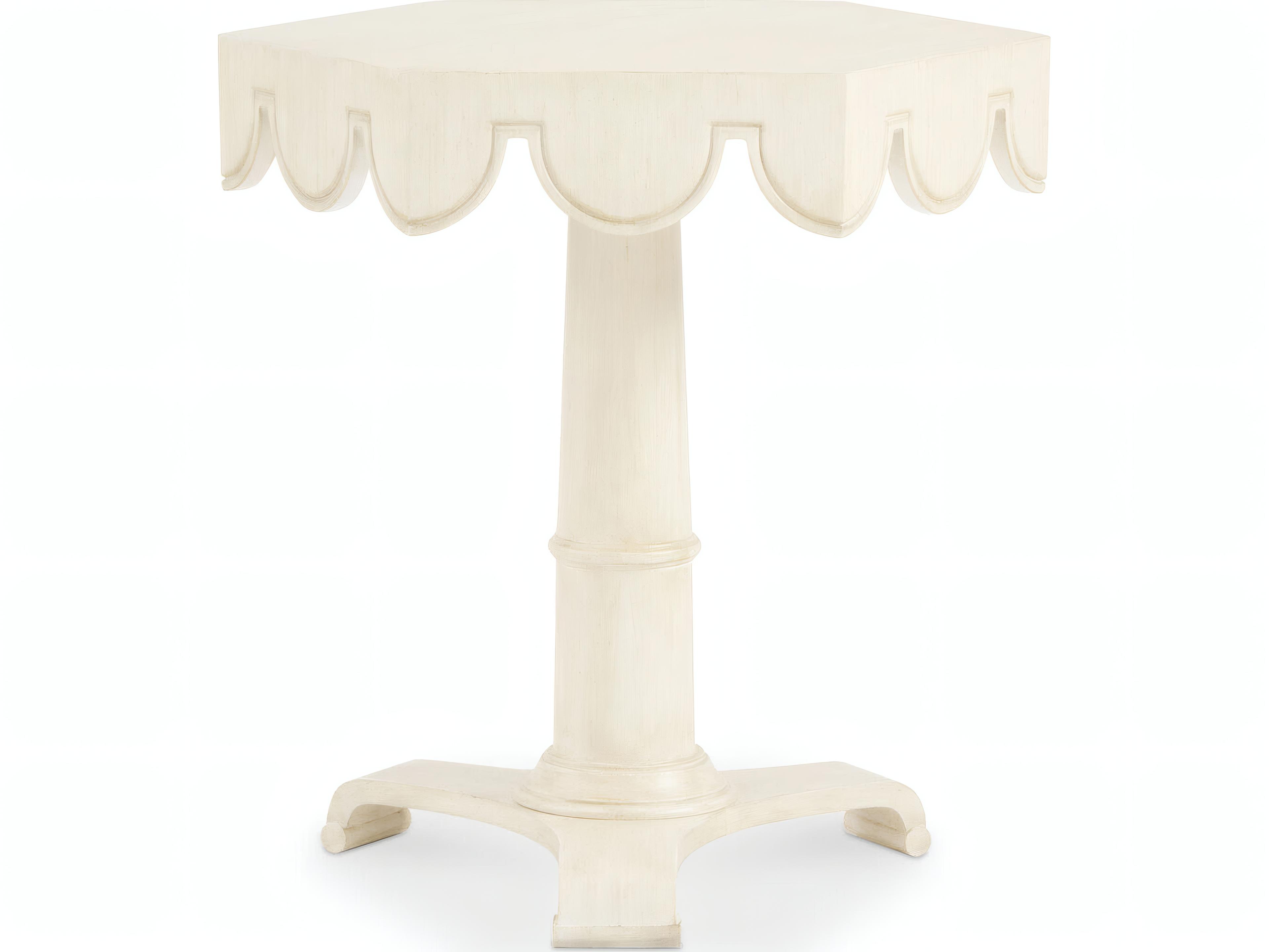 Andrea Hexagon Wood End Table
