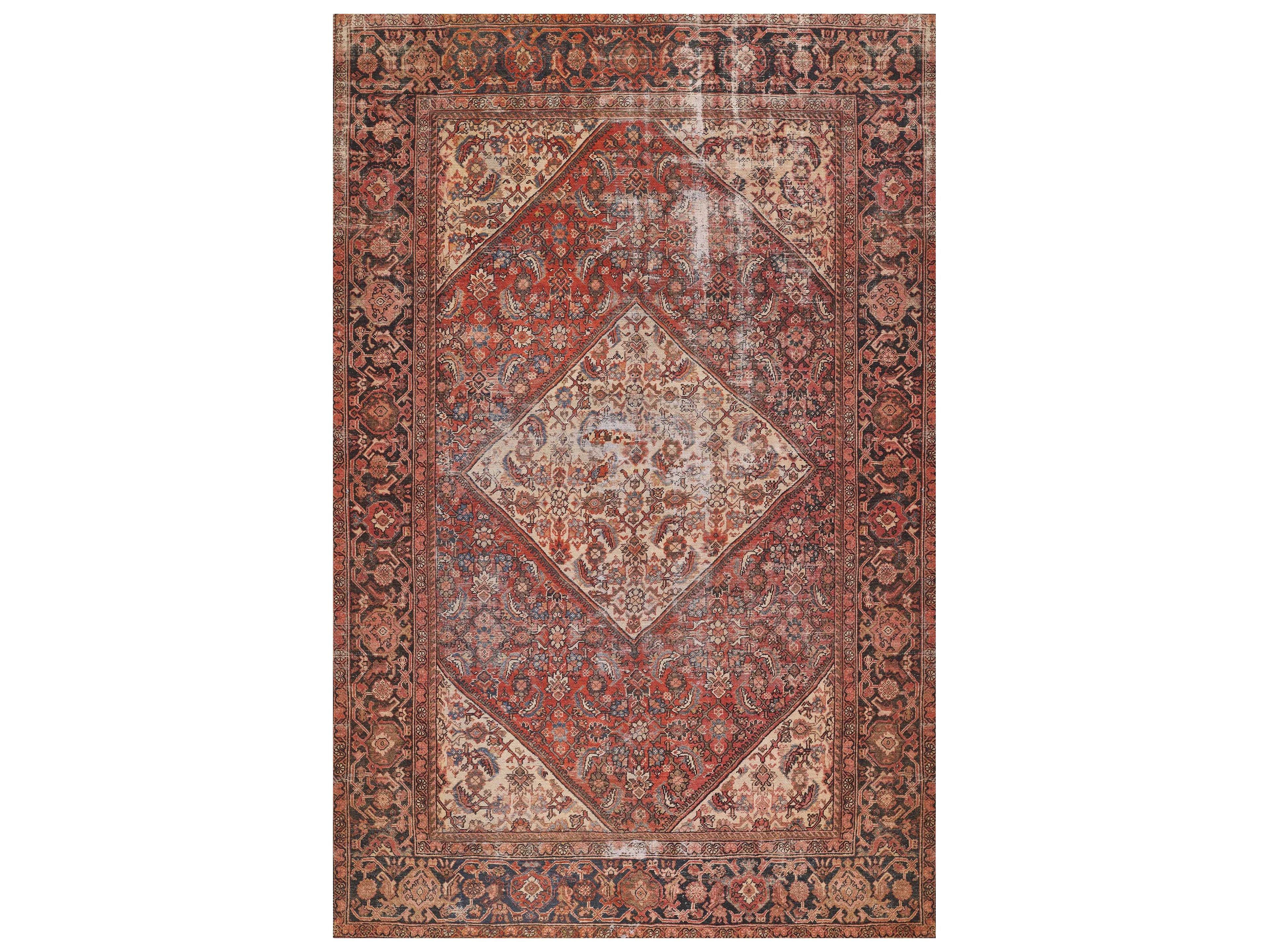 Afshar Bordered Runner Area Rug