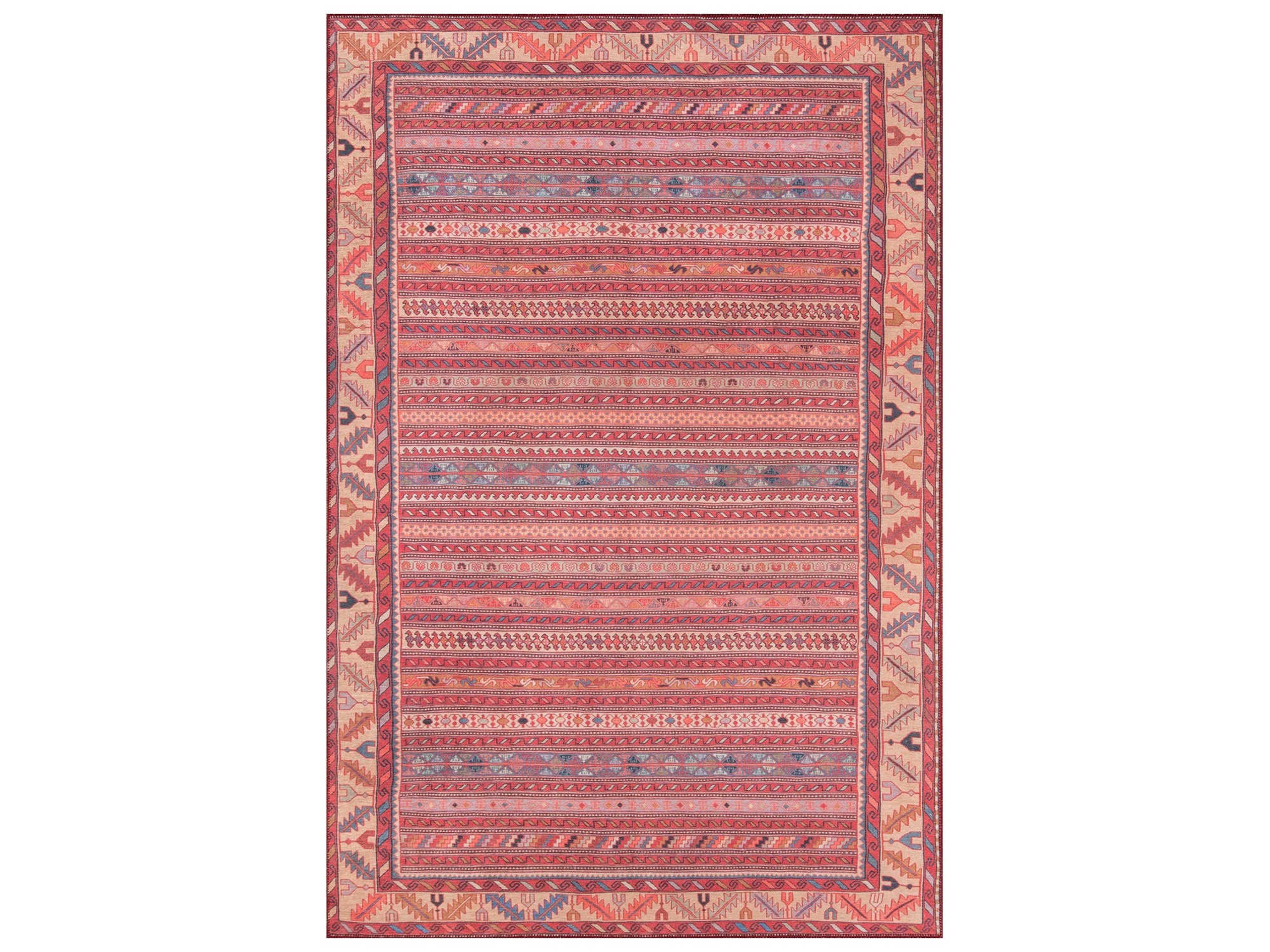 Afshar Bordered Area Rug
