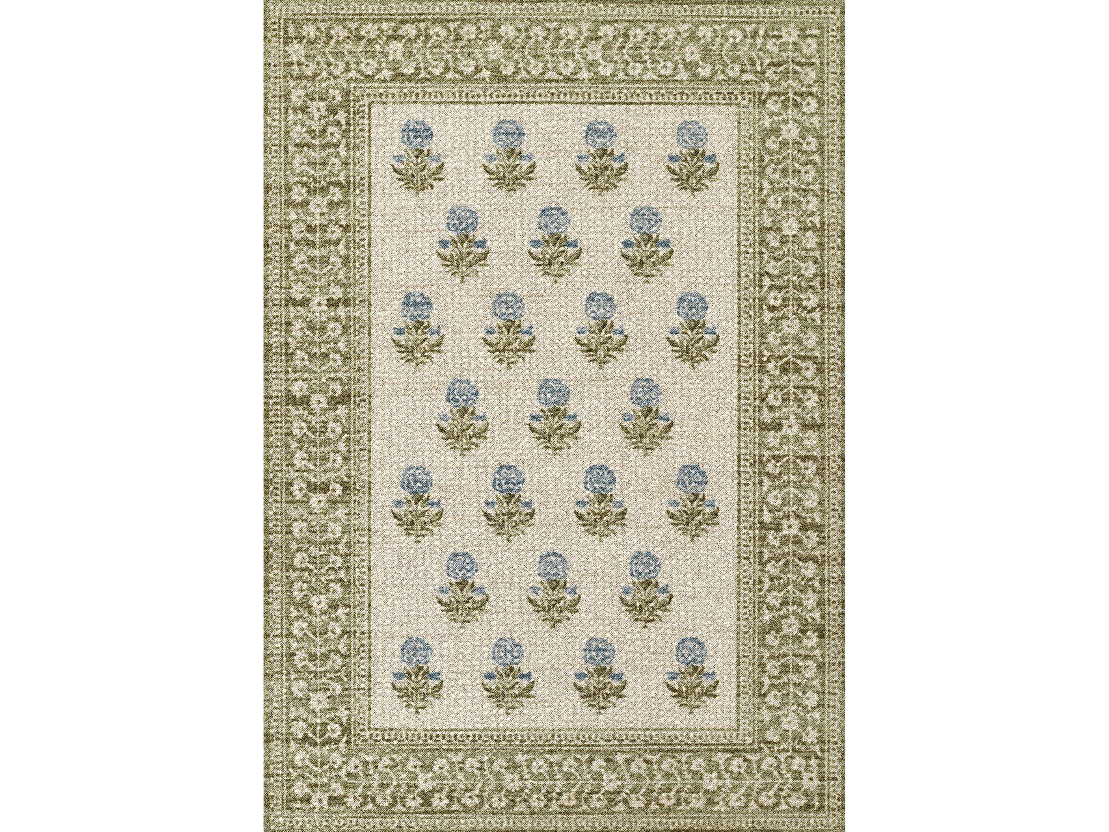 Bibury Bordered Runner Area Rug