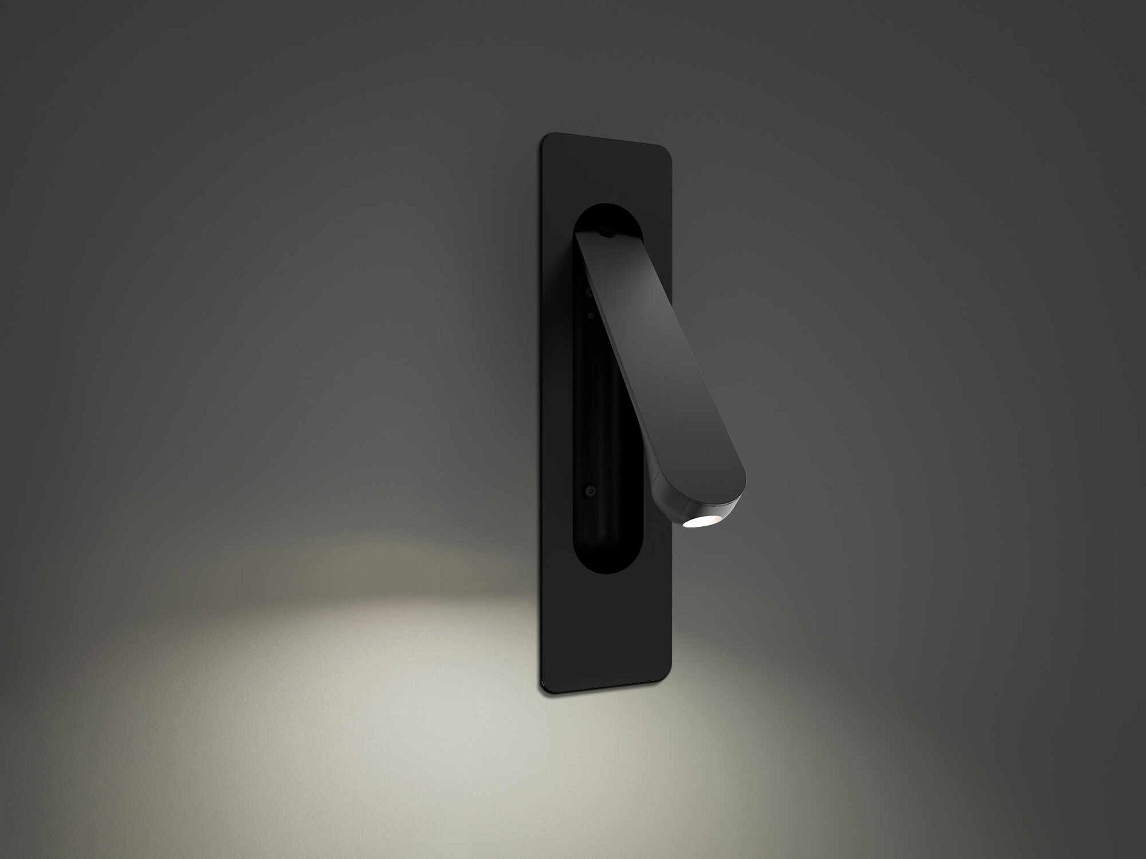 Modern Forms Line Up 1-Light Black Wall Sconce