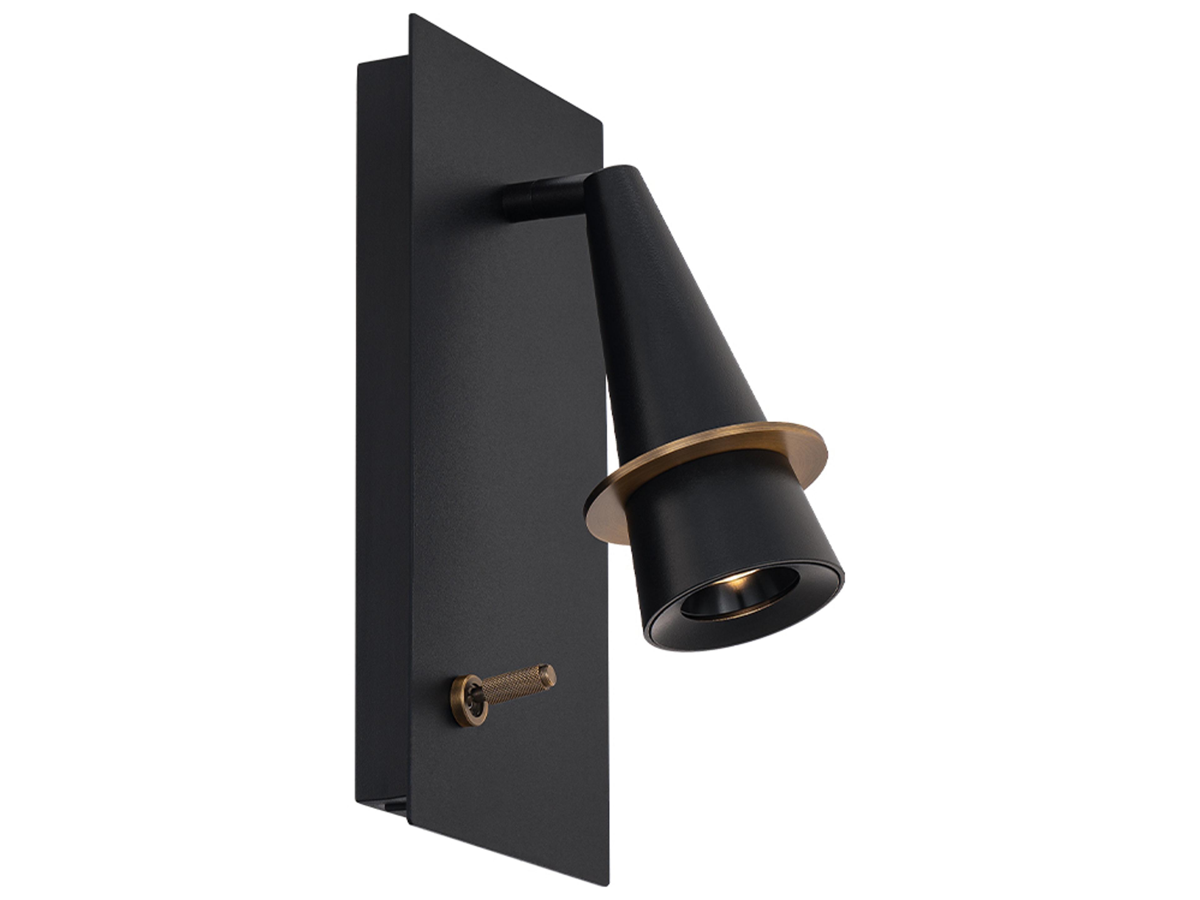 Modern Forms Wizard 1-Light Black Aged Brass Wall Sconce