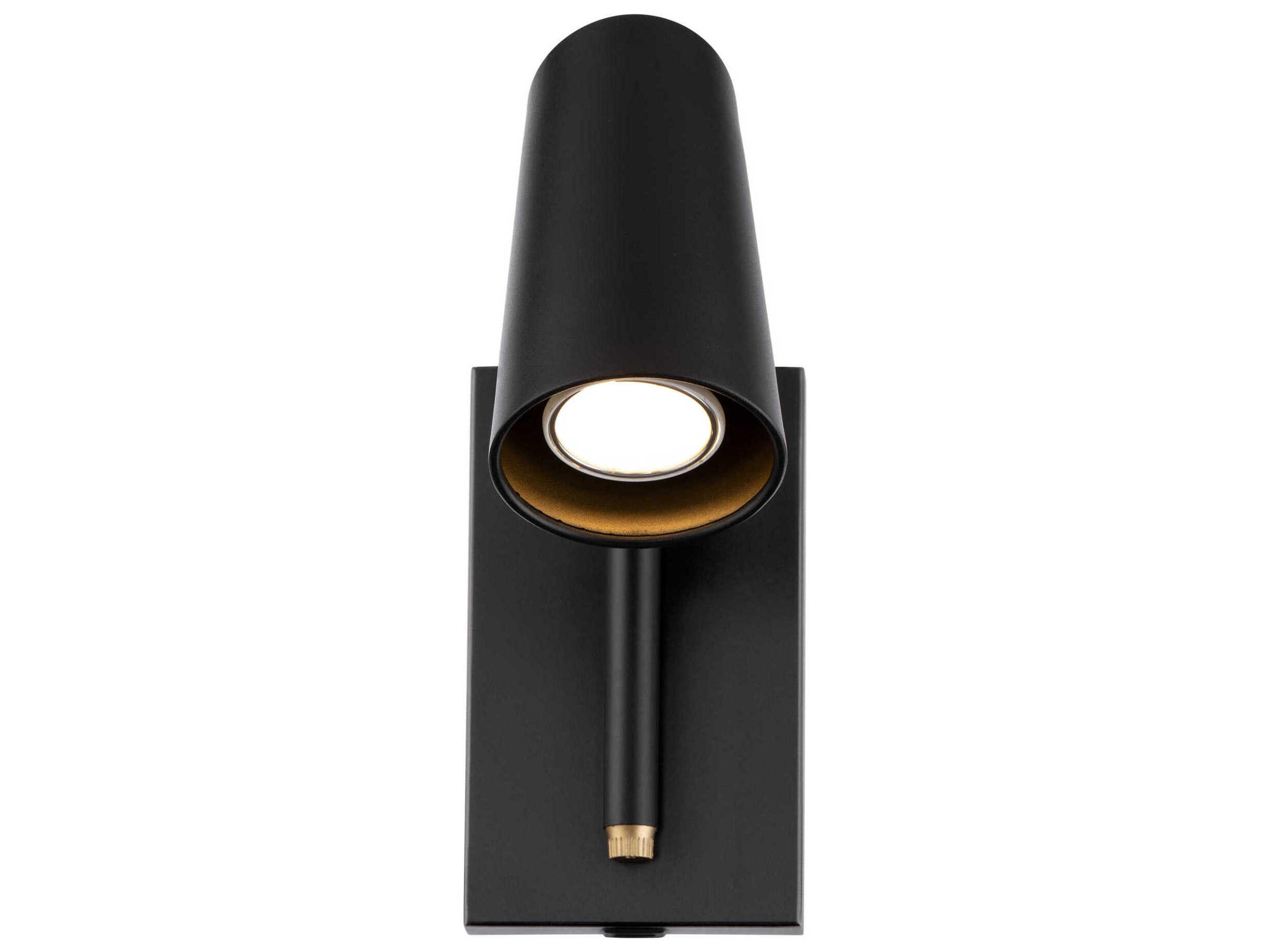 Modern Forms Stylus 1-Light Black Gold LED Wall Sconce