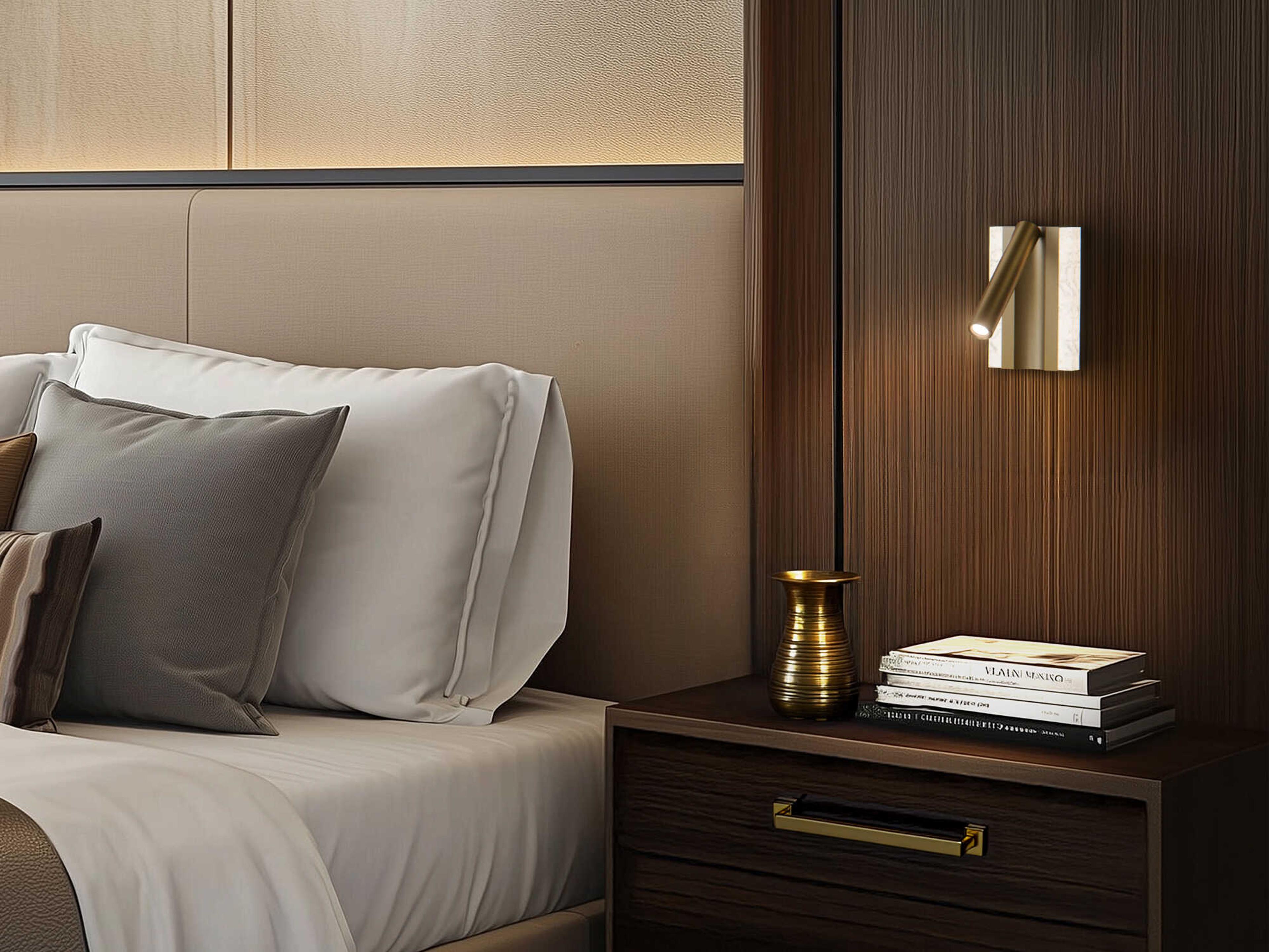 Modern Forms Ivery 1-Light Aged Brass Wall Sconce