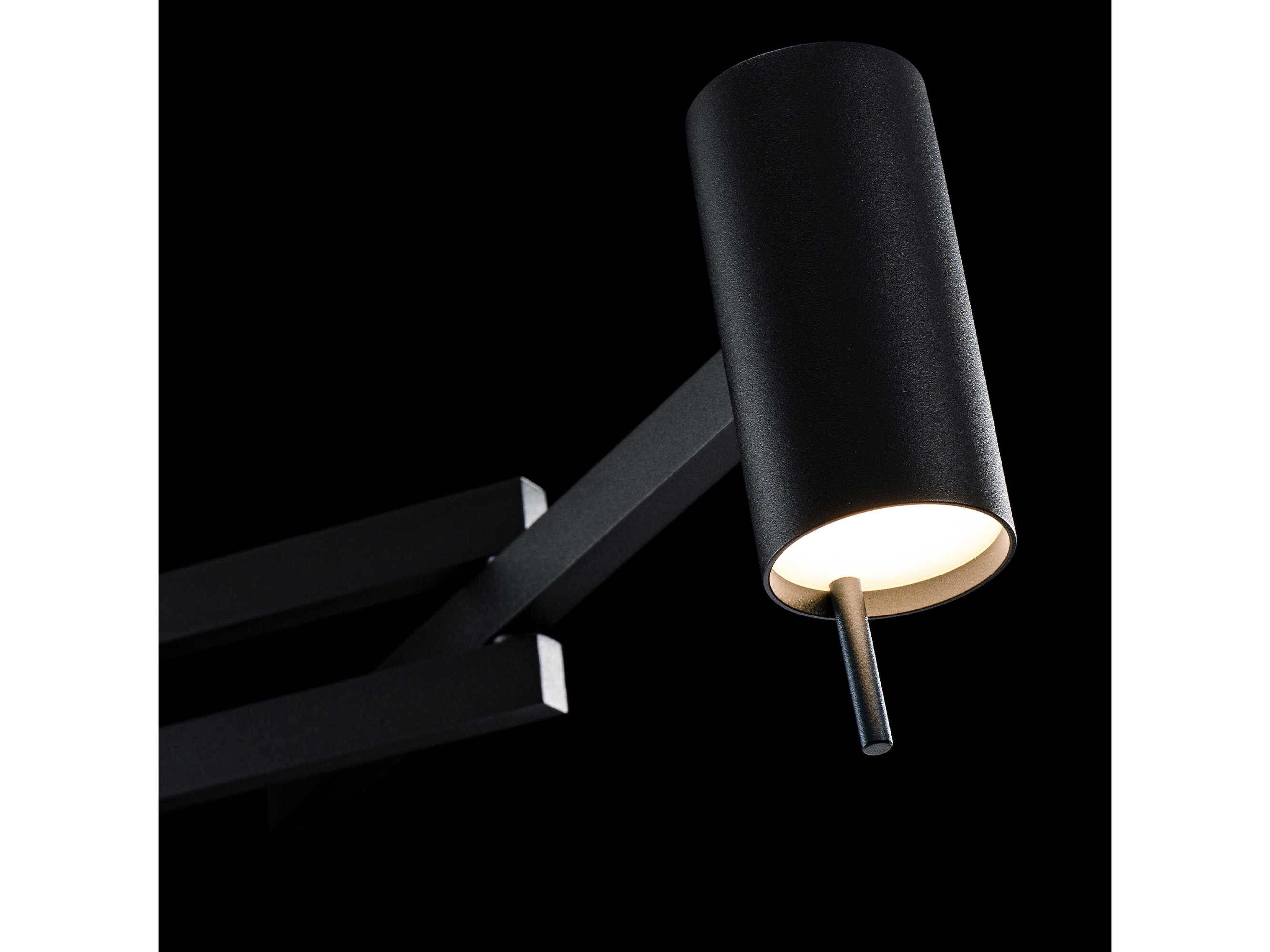Modern Forms Gavel 1-Light Black Swing Wall Sconce