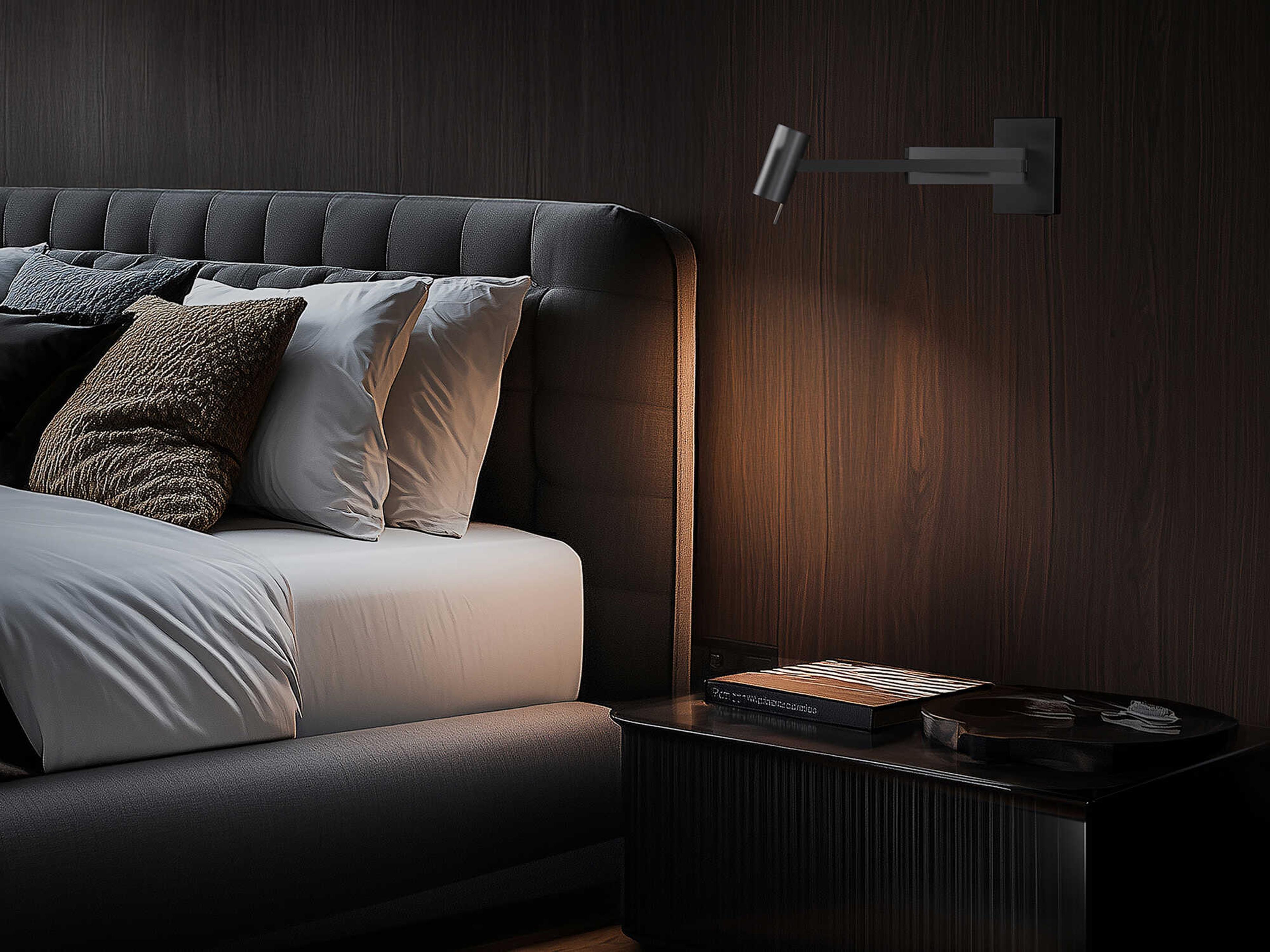 Modern Forms Gavel 1-Light Brushed Nickel Swing Wall Sconce