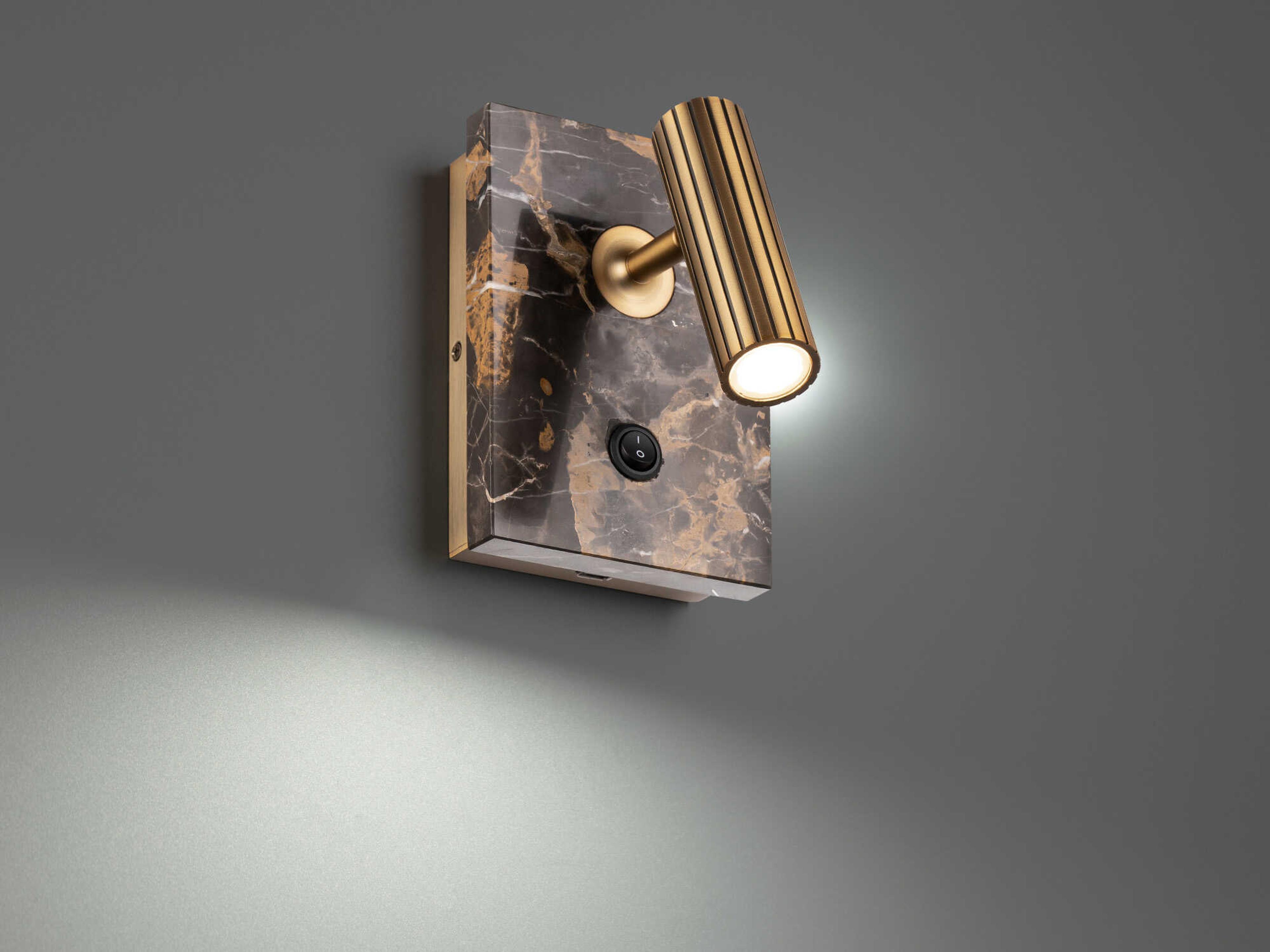 Modern Forms Nexus 1-Light Black Aged Brass Glass LED Wall Sconce