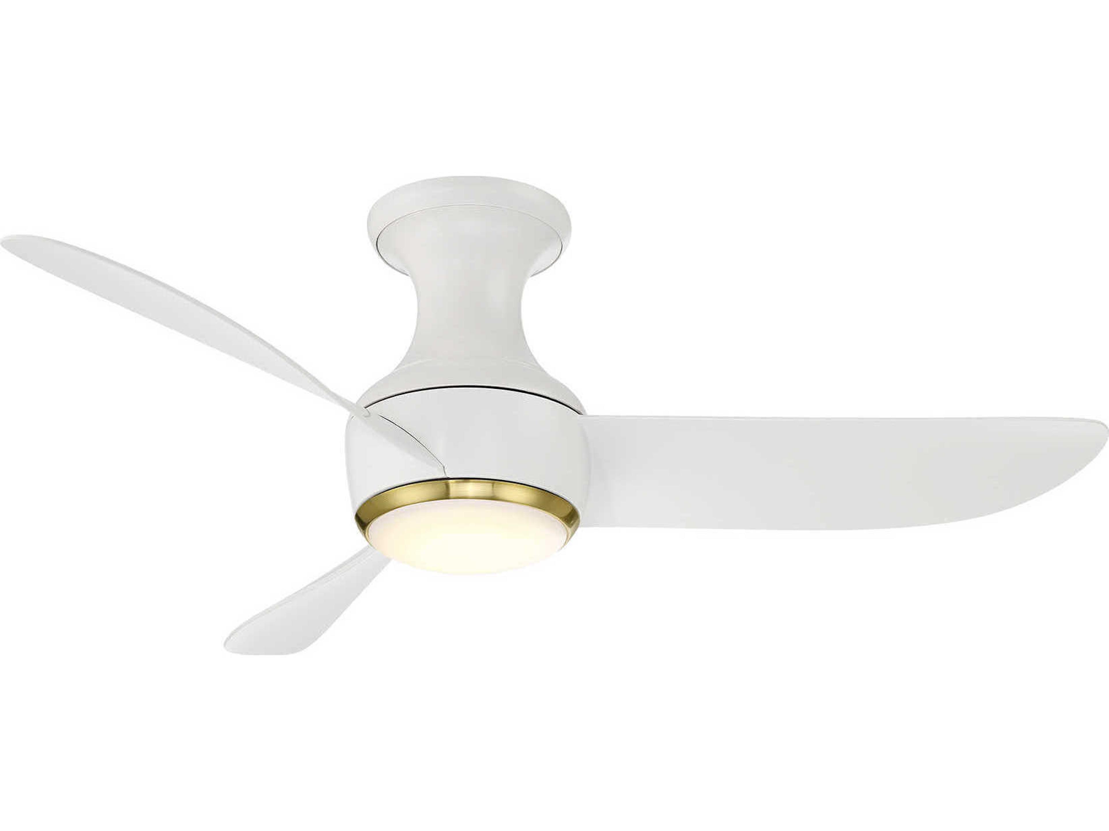 Corona Flush Mount Ceiling Fan with LED Light 44 Inch Smart Fan