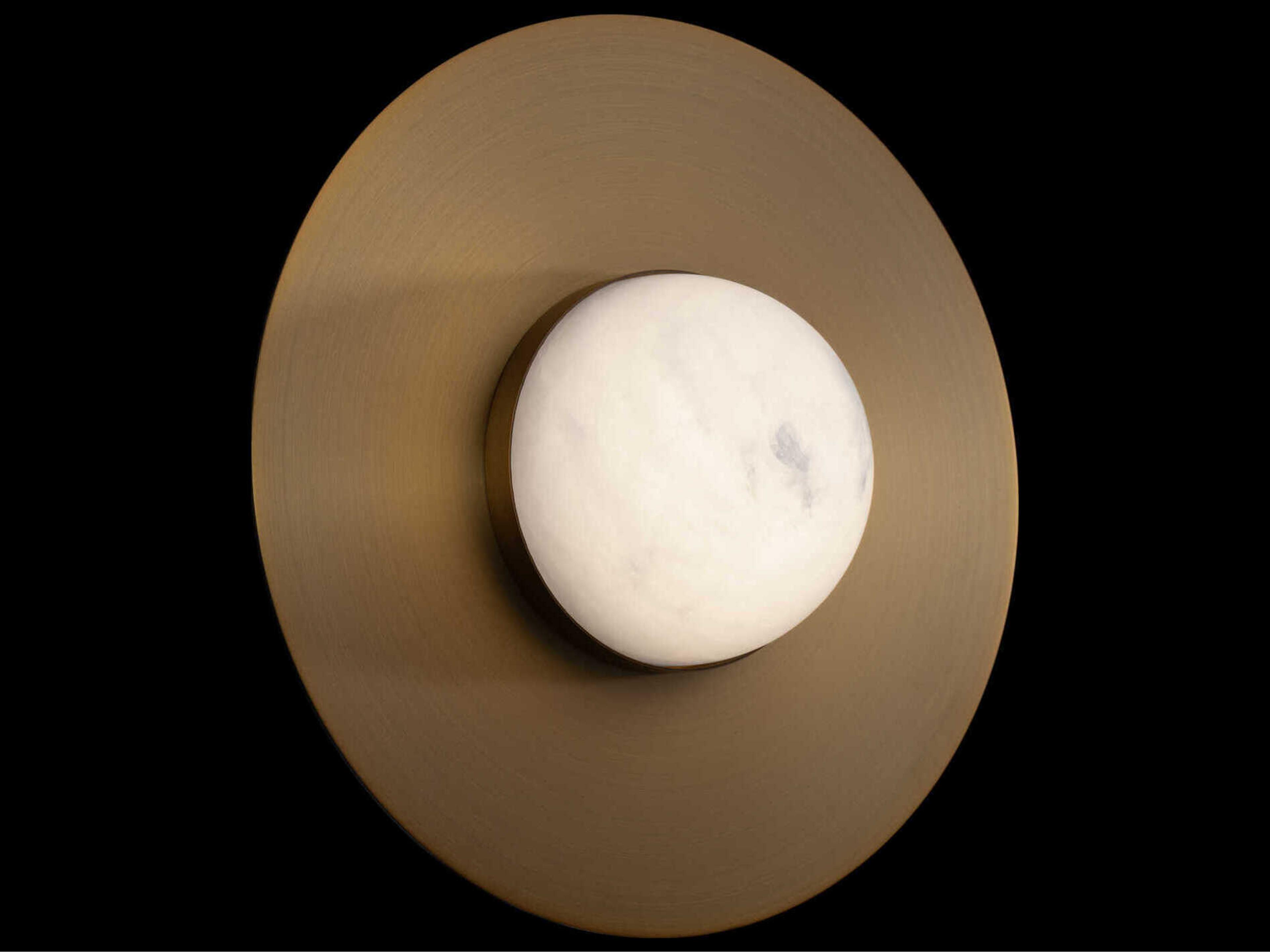 Modern Forms Landed 1-Light Aged Brass Flush Mount