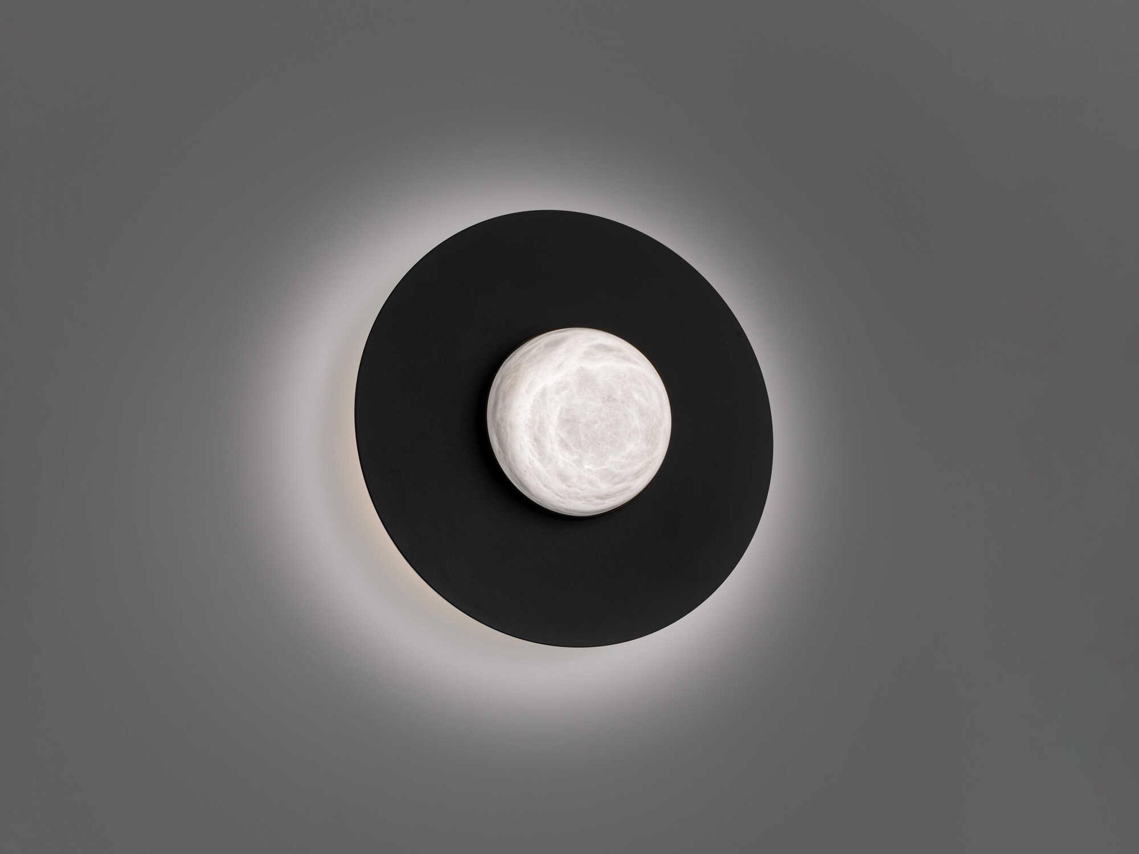 Modern Forms Landed 1-Light Black Globe Flush Mount